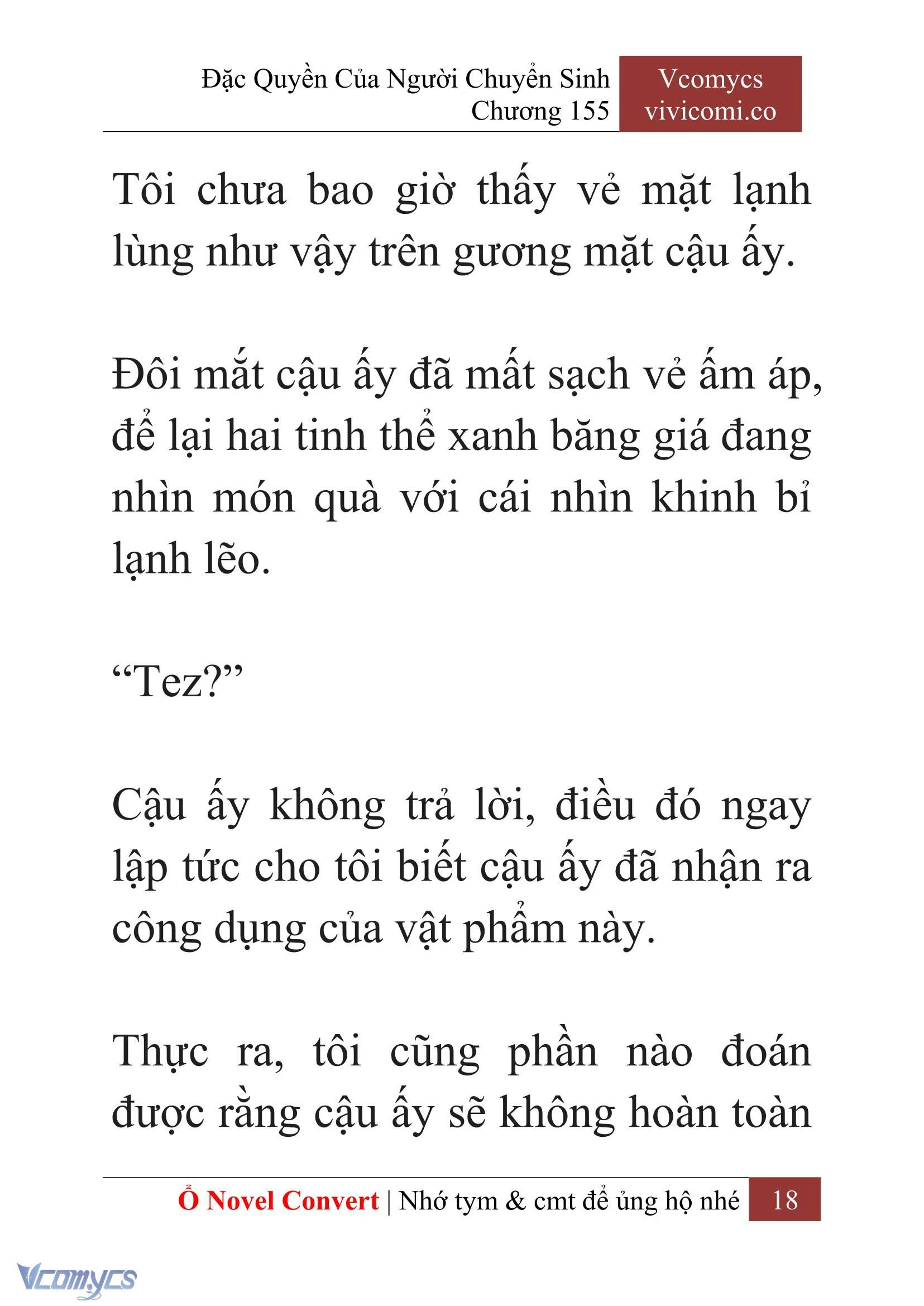 [Novel] Đặc Quyền Của Người Chuyển Sinh Chapter  155 - 20