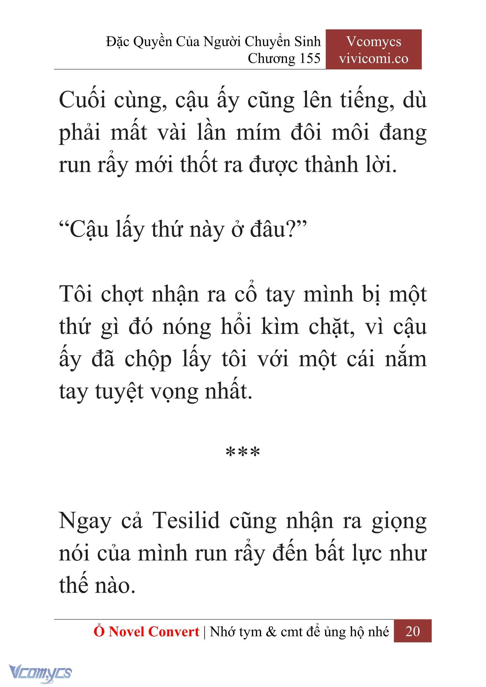 [Novel] Đặc Quyền Của Người Chuyển Sinh Chapter  155 - 22