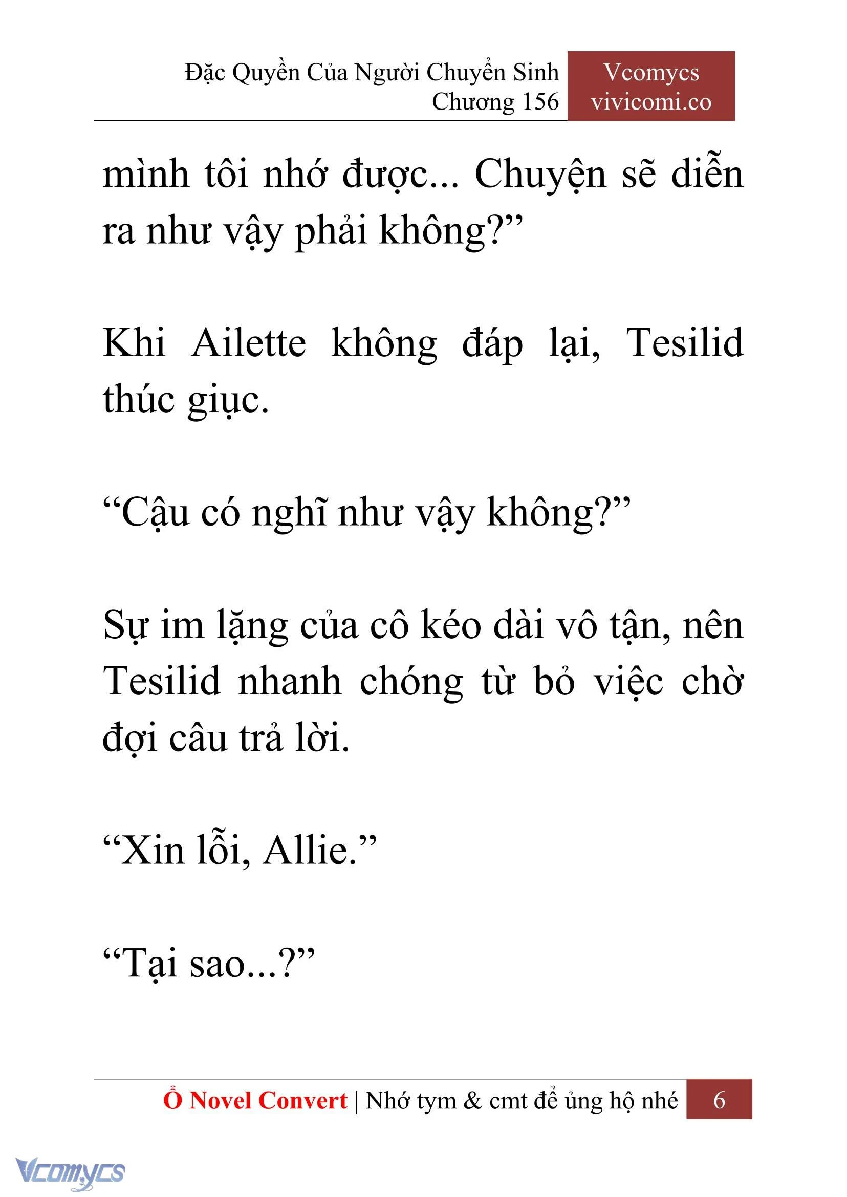 [Novel] Đặc Quyền Của Người Chuyển Sinh Chapter  156 - 8