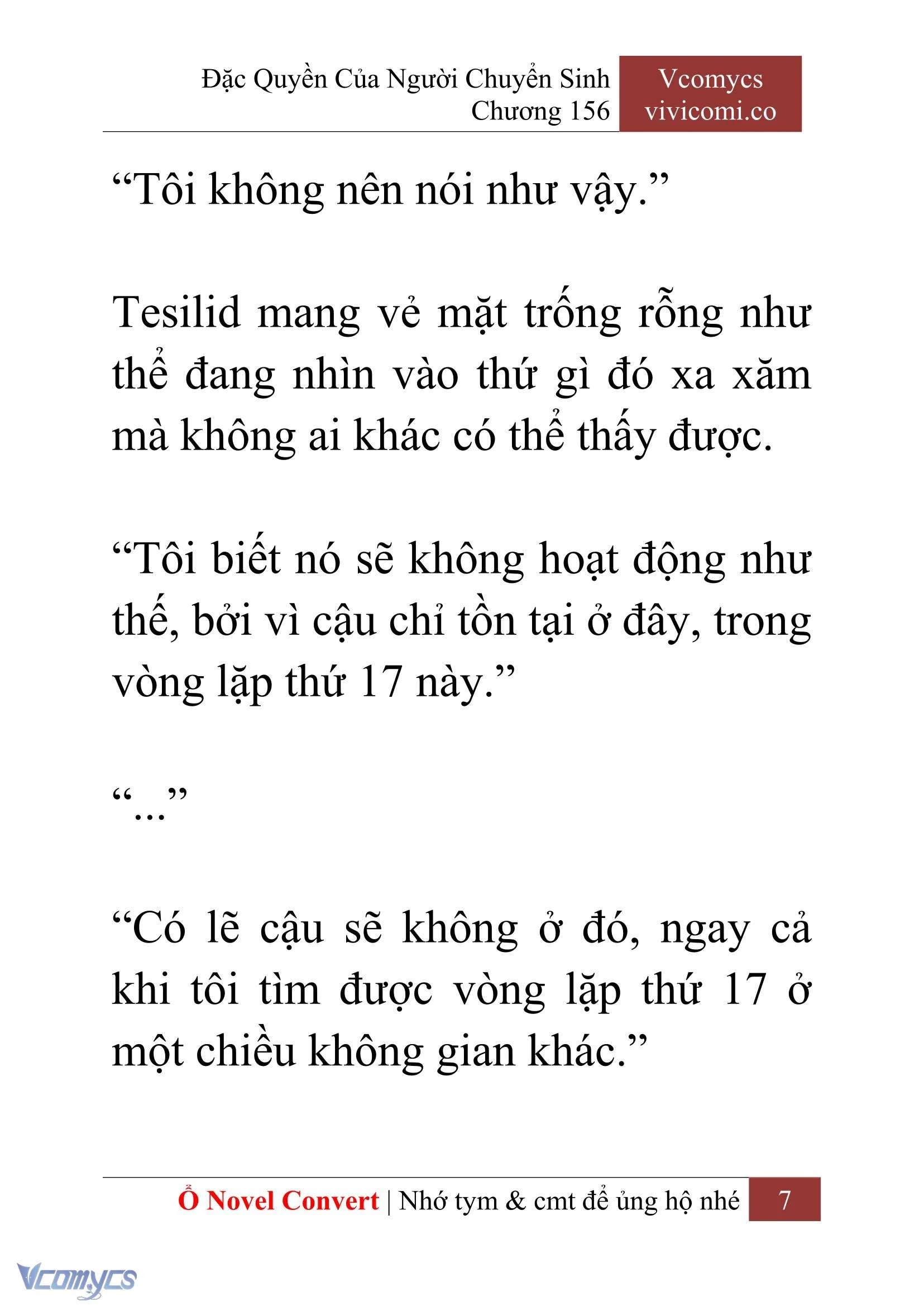[Novel] Đặc Quyền Của Người Chuyển Sinh Chapter  156 - 9