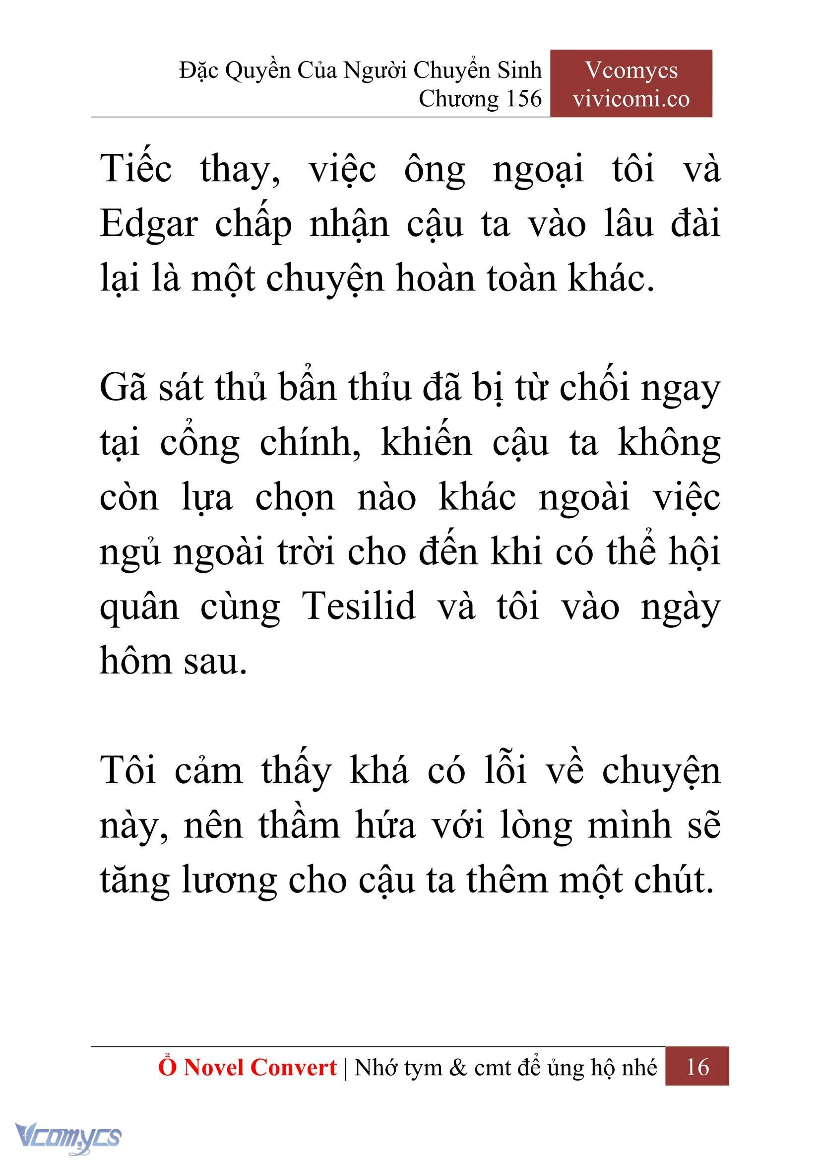 [Novel] Đặc Quyền Của Người Chuyển Sinh Chapter  156 - 18