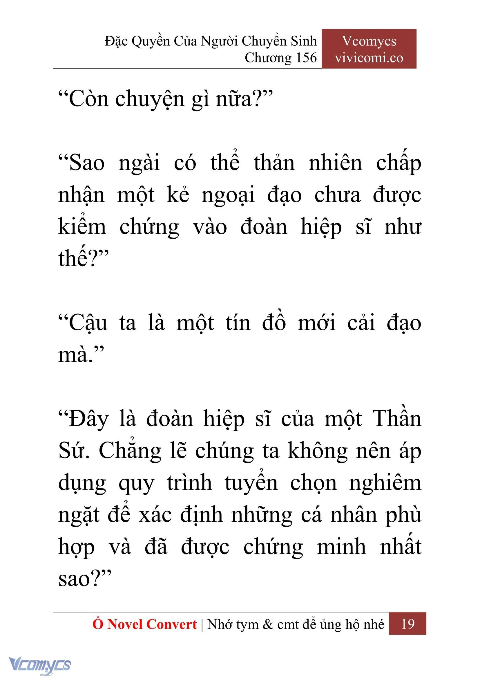 [Novel] Đặc Quyền Của Người Chuyển Sinh Chapter  156 - 21