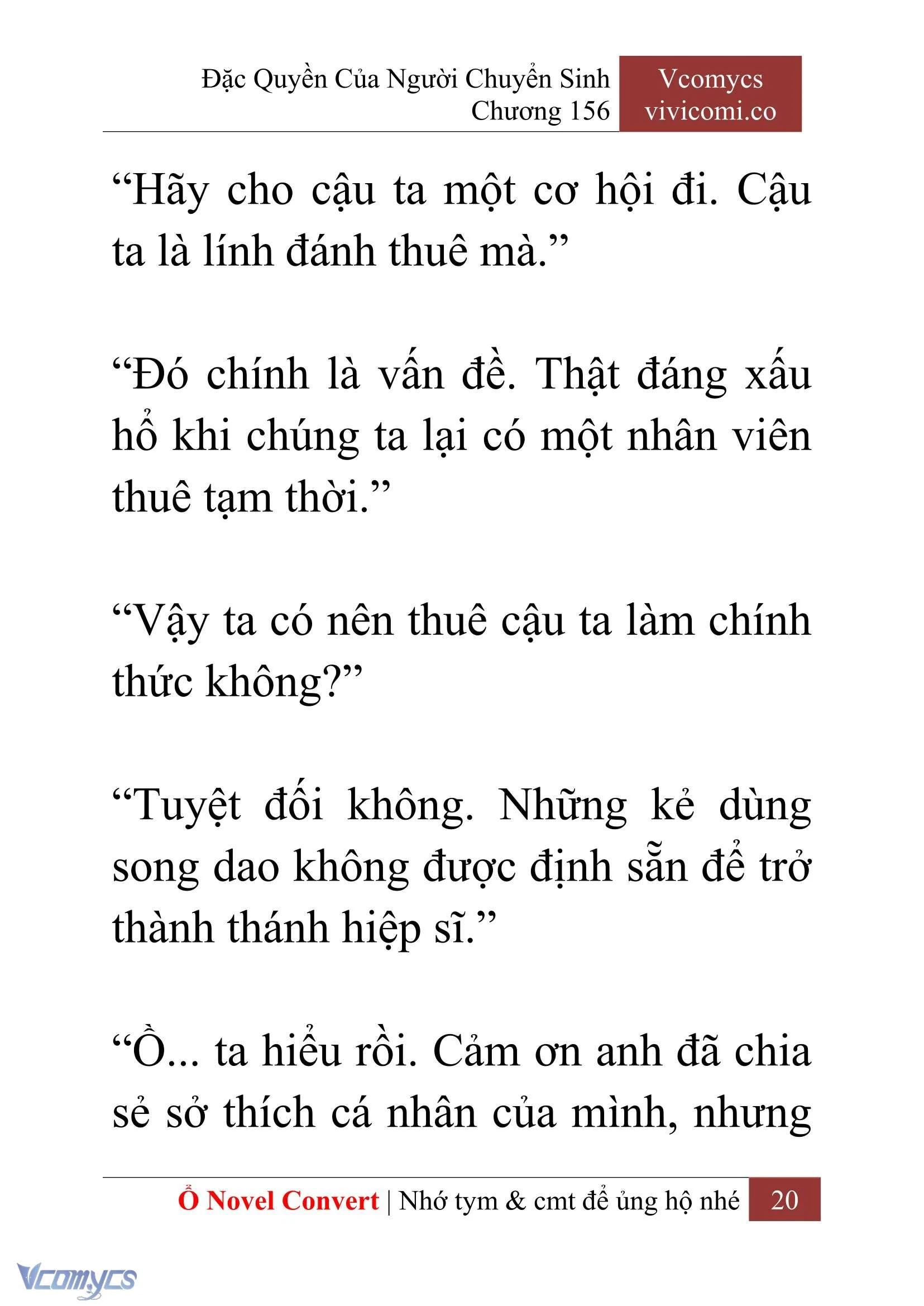 [Novel] Đặc Quyền Của Người Chuyển Sinh Chapter  156 - 22
