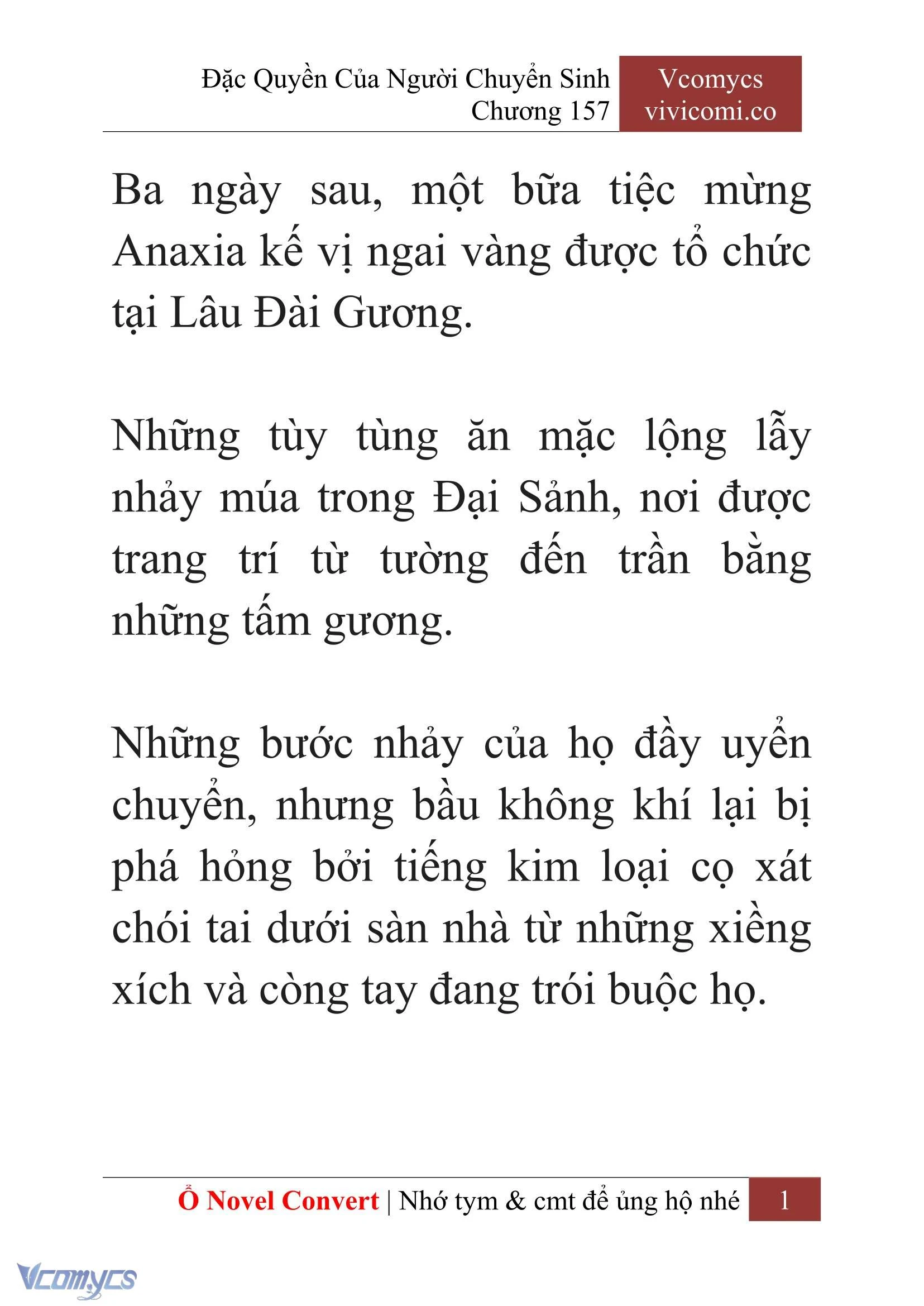 [Novel] Đặc Quyền Của Người Chuyển Sinh Chapter  157 - 3