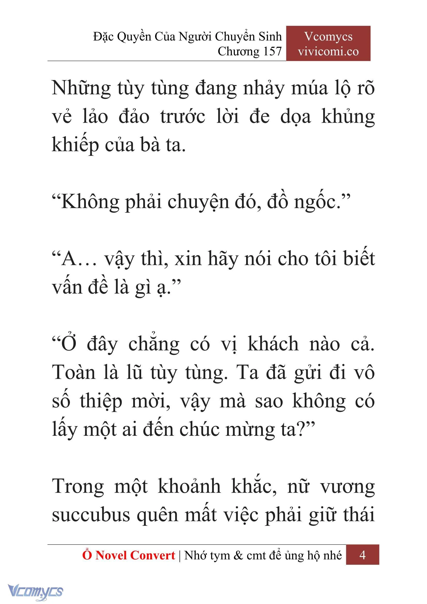 [Novel] Đặc Quyền Của Người Chuyển Sinh Chapter  157 - 6