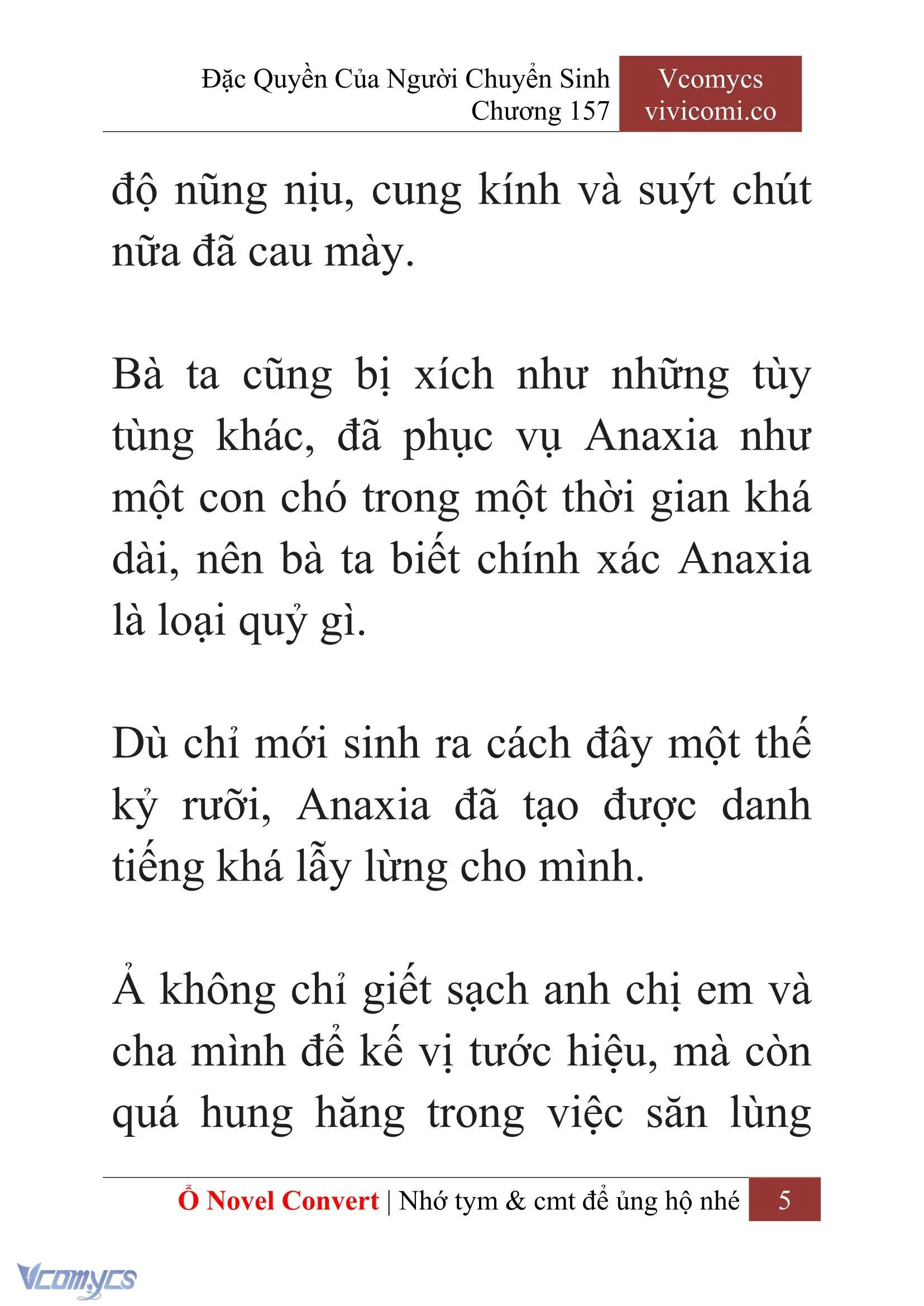 [Novel] Đặc Quyền Của Người Chuyển Sinh Chapter  157 - 7