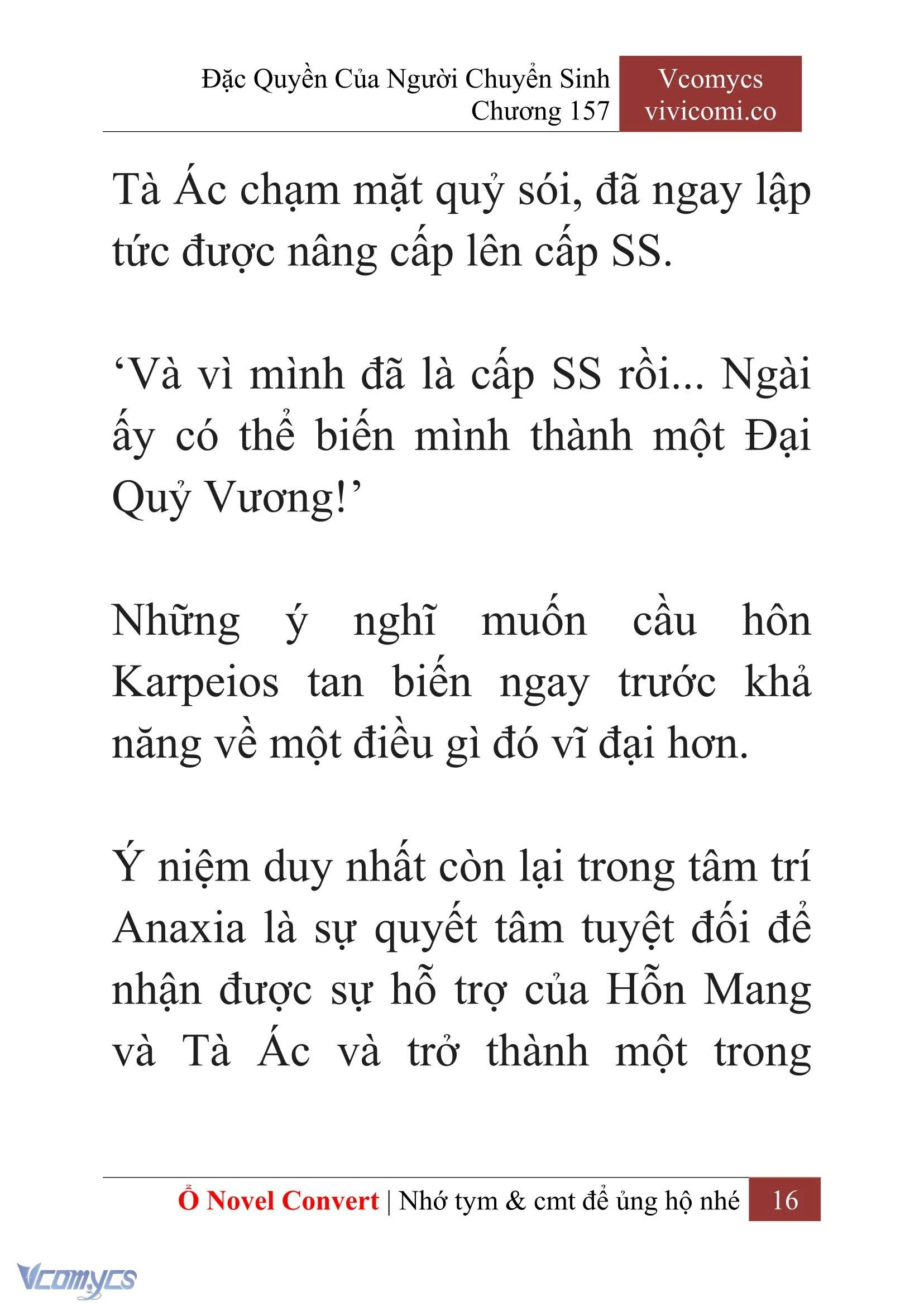[Novel] Đặc Quyền Của Người Chuyển Sinh Chapter  157 - 18