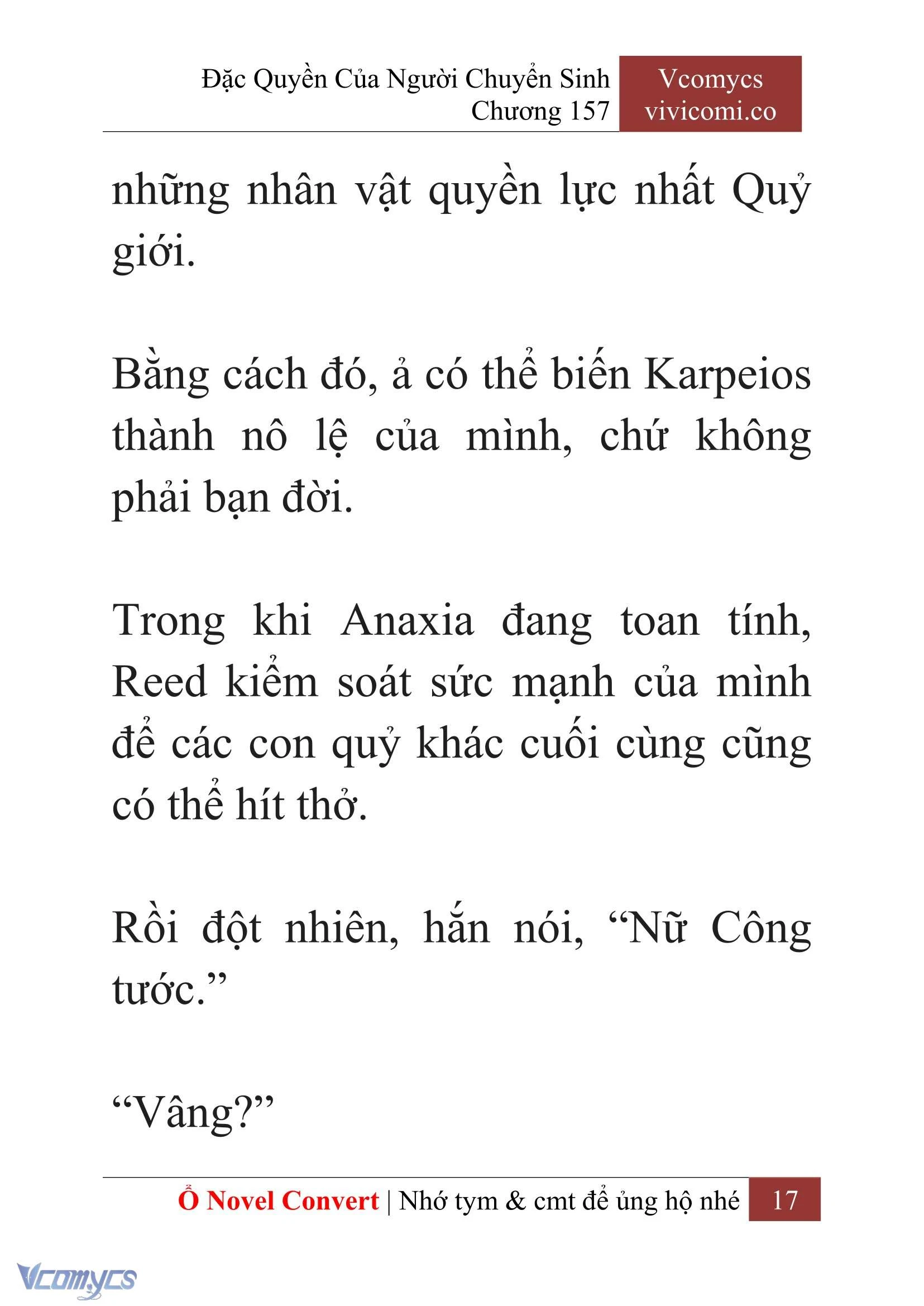 [Novel] Đặc Quyền Của Người Chuyển Sinh Chapter  157 - 19