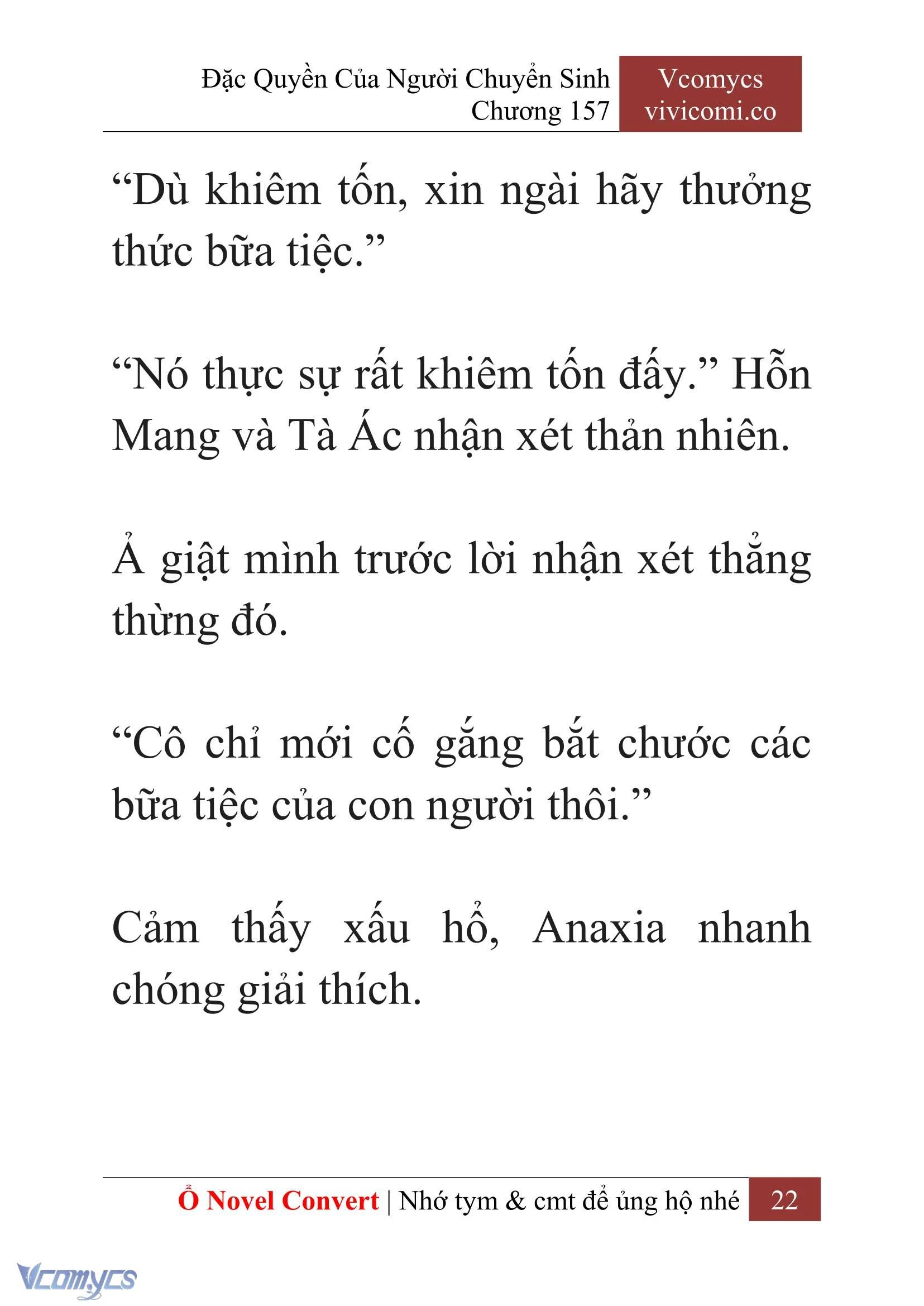 [Novel] Đặc Quyền Của Người Chuyển Sinh Chapter  157 - 24