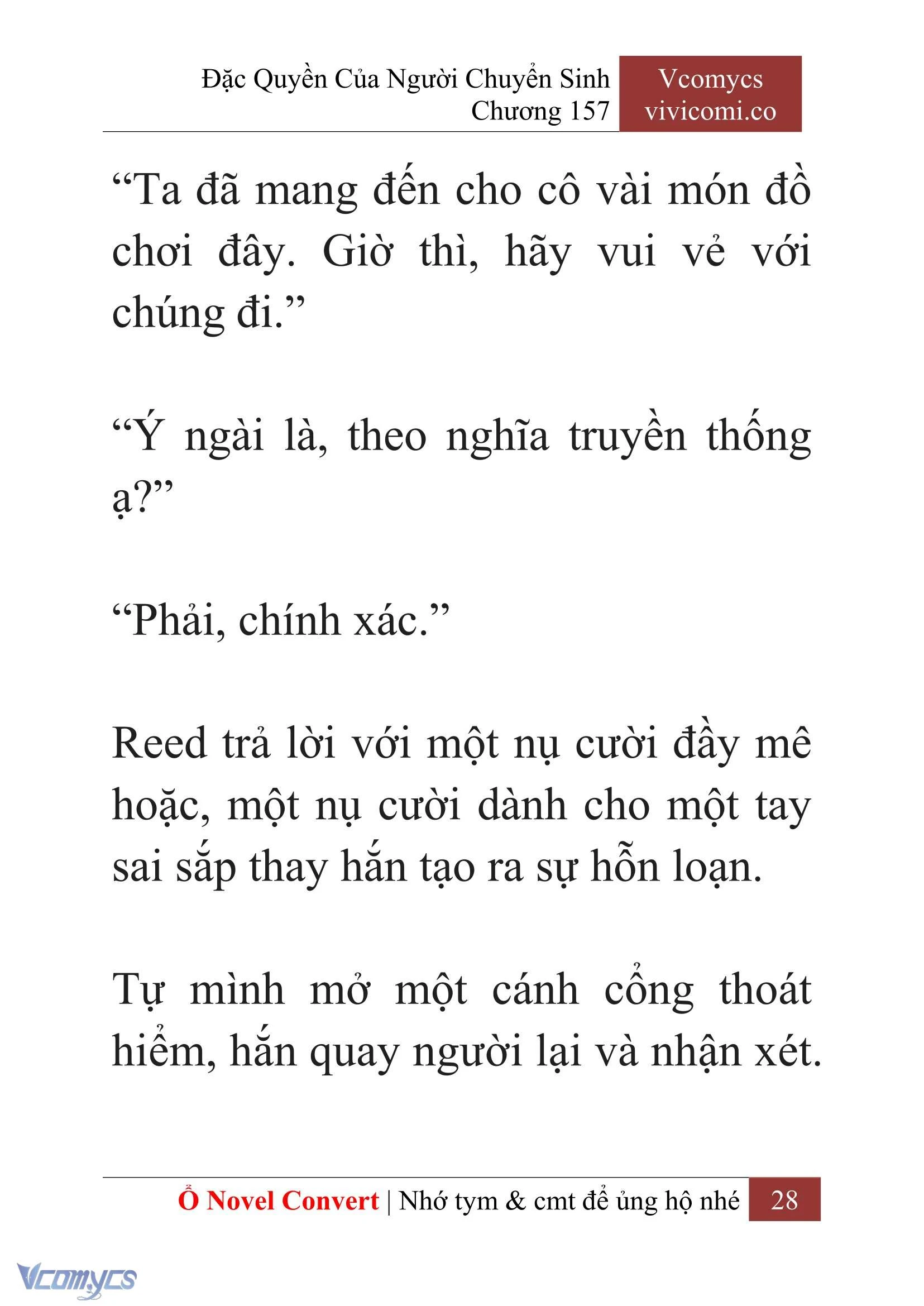 [Novel] Đặc Quyền Của Người Chuyển Sinh Chapter  157 - 30