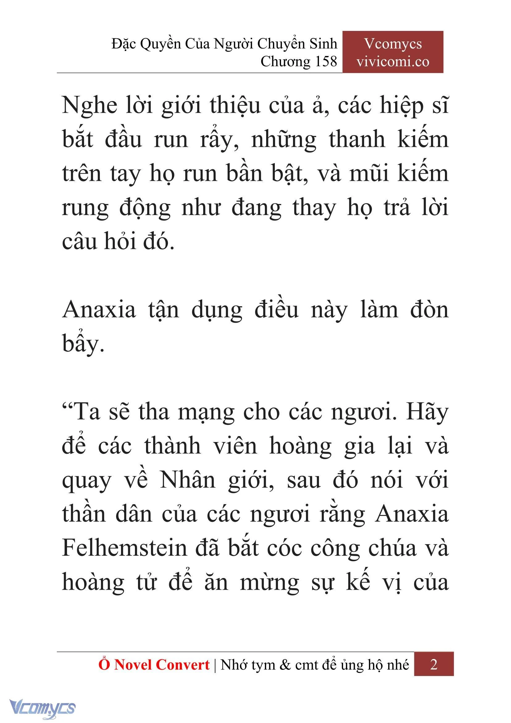[Novel] Đặc Quyền Của Người Chuyển Sinh Chapter  158 - 4