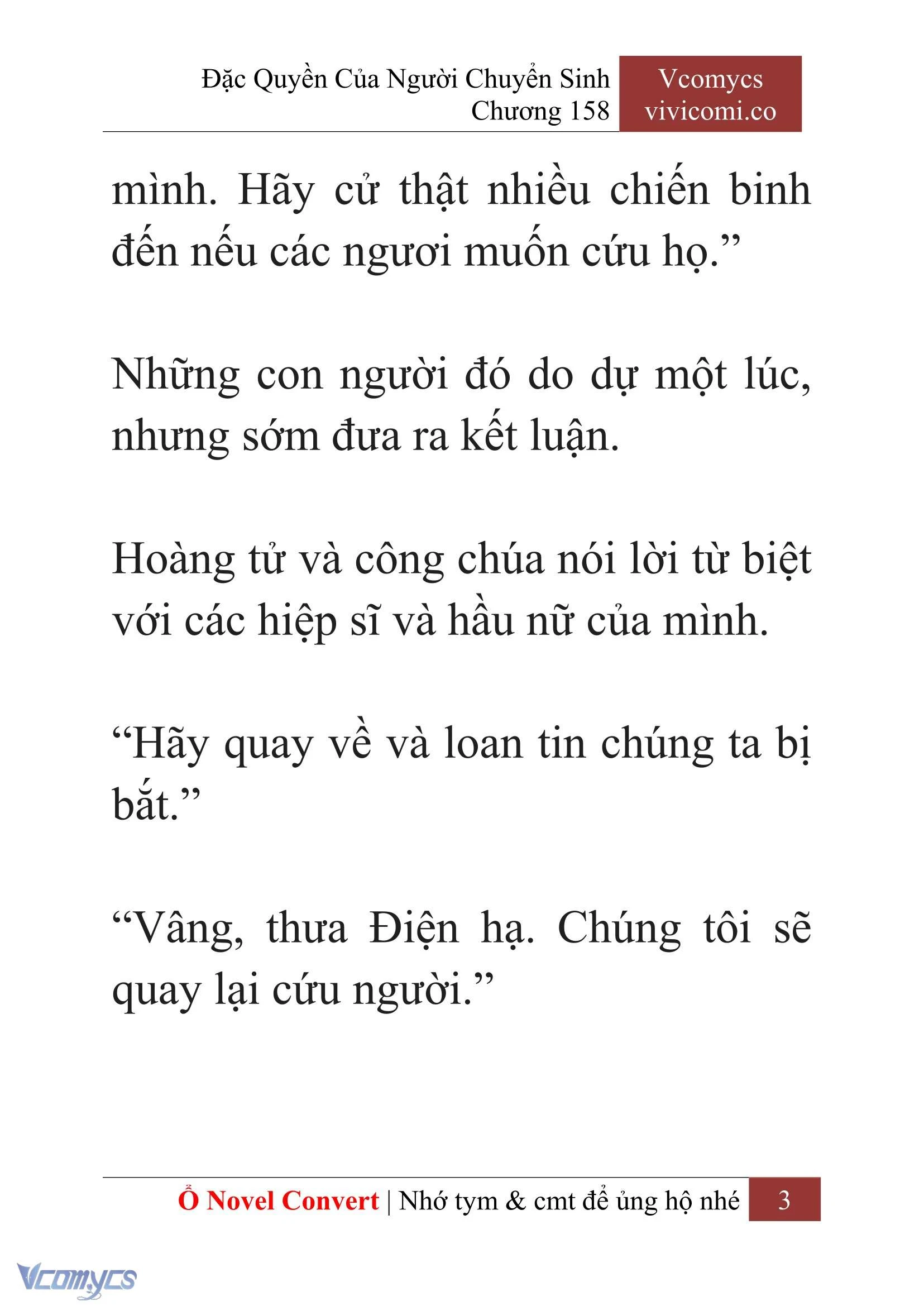 [Novel] Đặc Quyền Của Người Chuyển Sinh Chapter  158 - 5