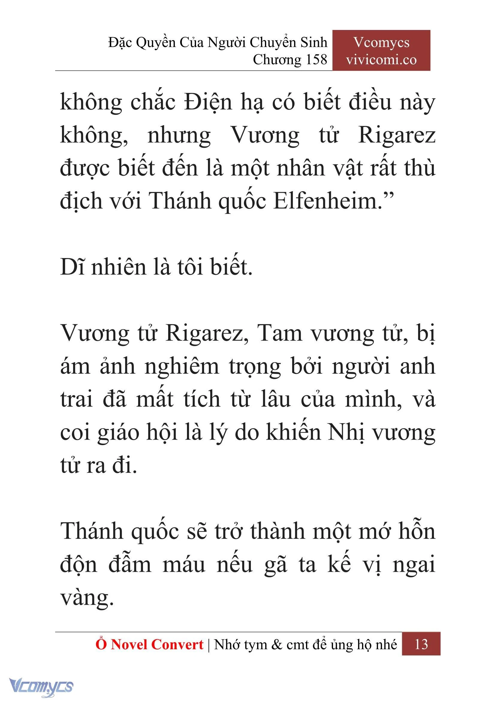 [Novel] Đặc Quyền Của Người Chuyển Sinh Chapter  158 - 15