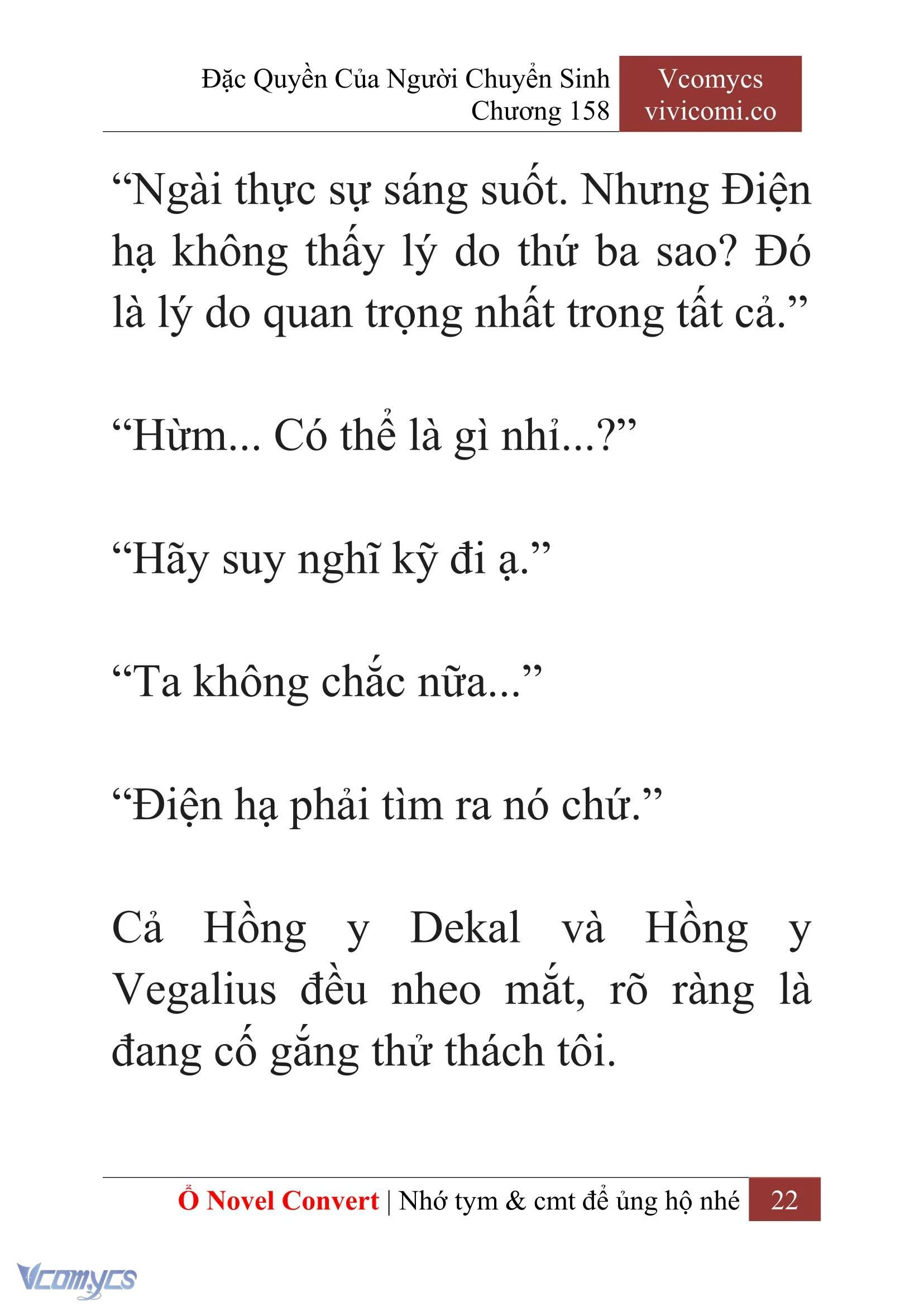 [Novel] Đặc Quyền Của Người Chuyển Sinh Chapter  158 - 24
