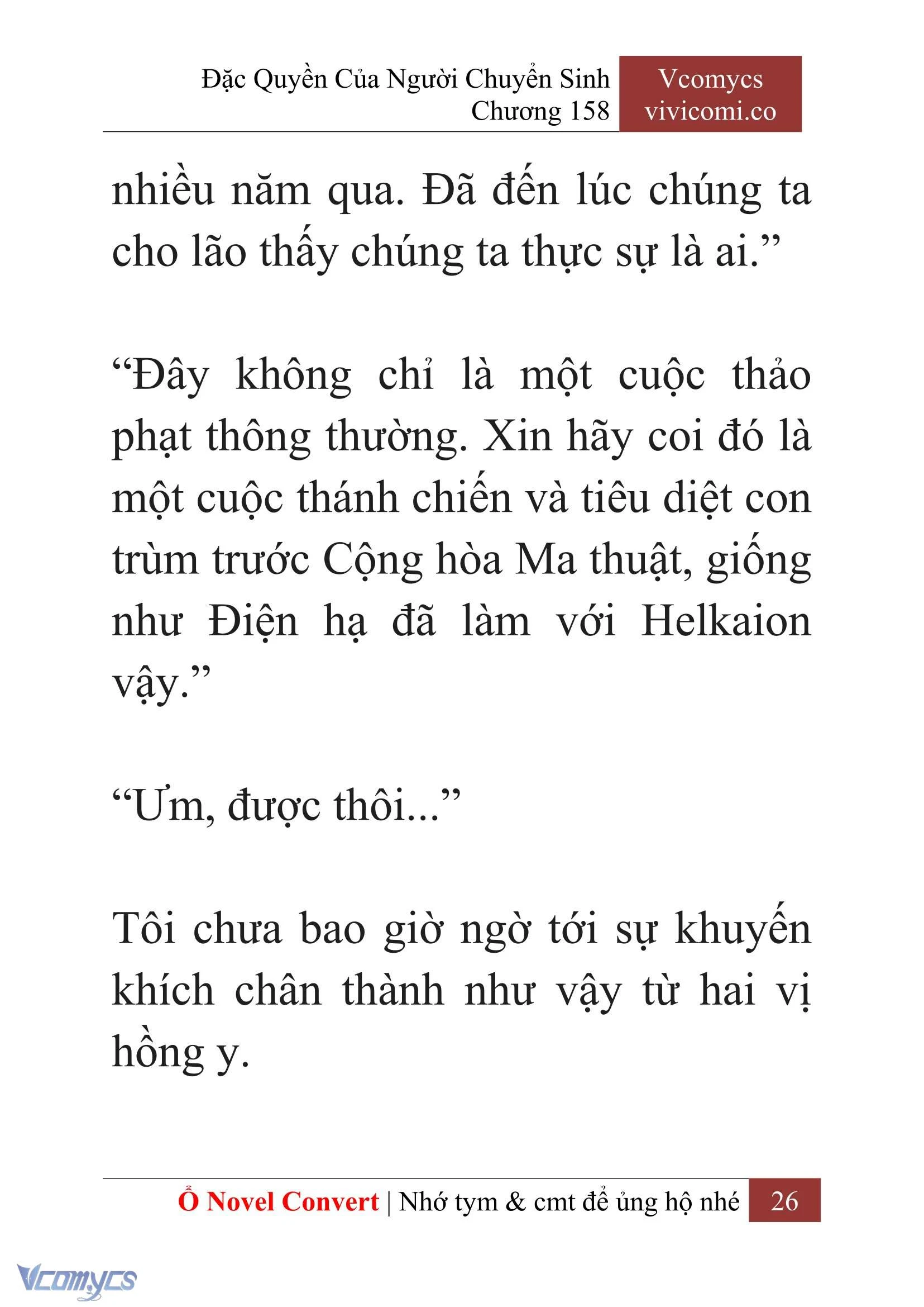 [Novel] Đặc Quyền Của Người Chuyển Sinh Chapter  158 - 28