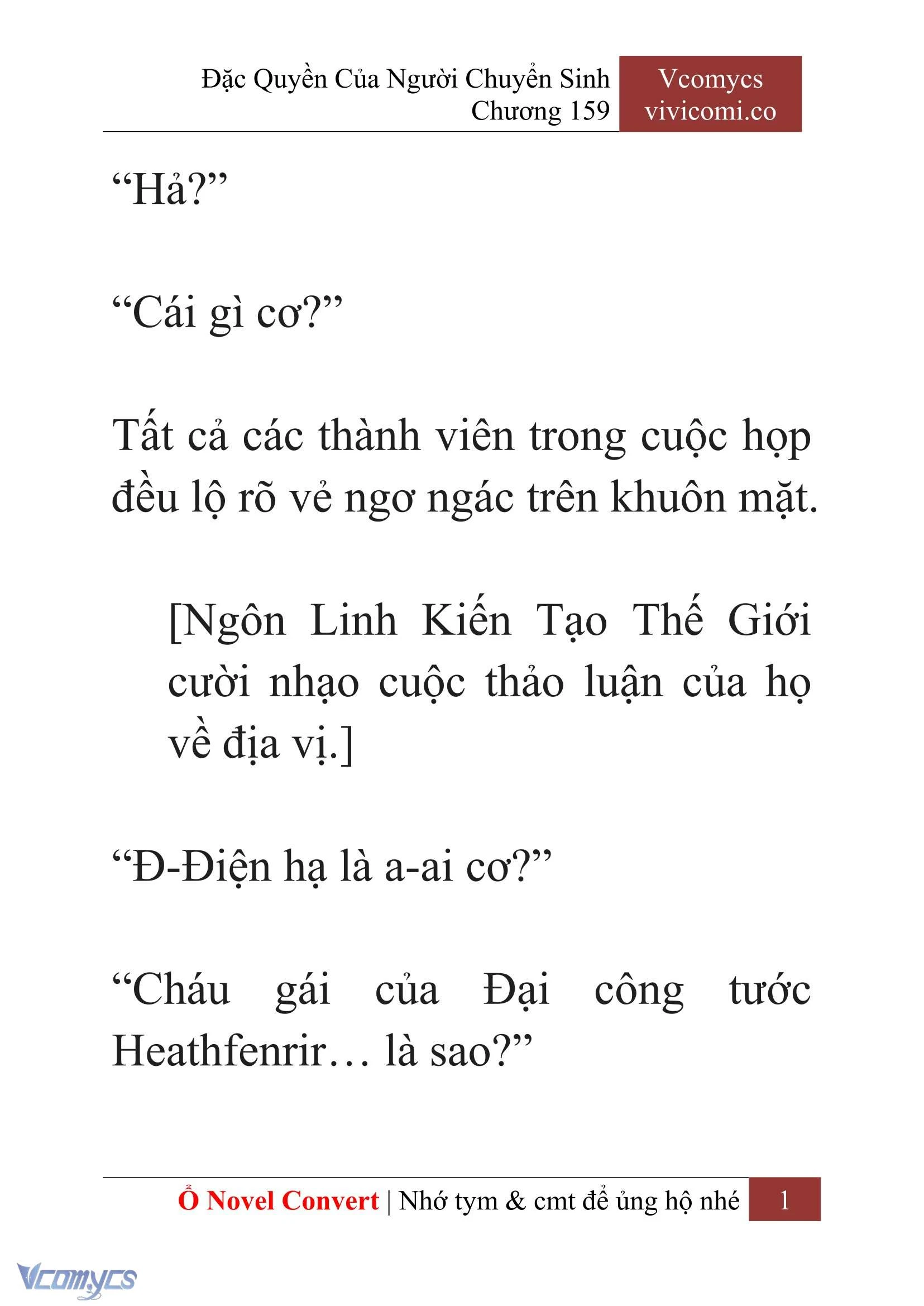 [Novel] Đặc Quyền Của Người Chuyển Sinh Chapter  159 - 3