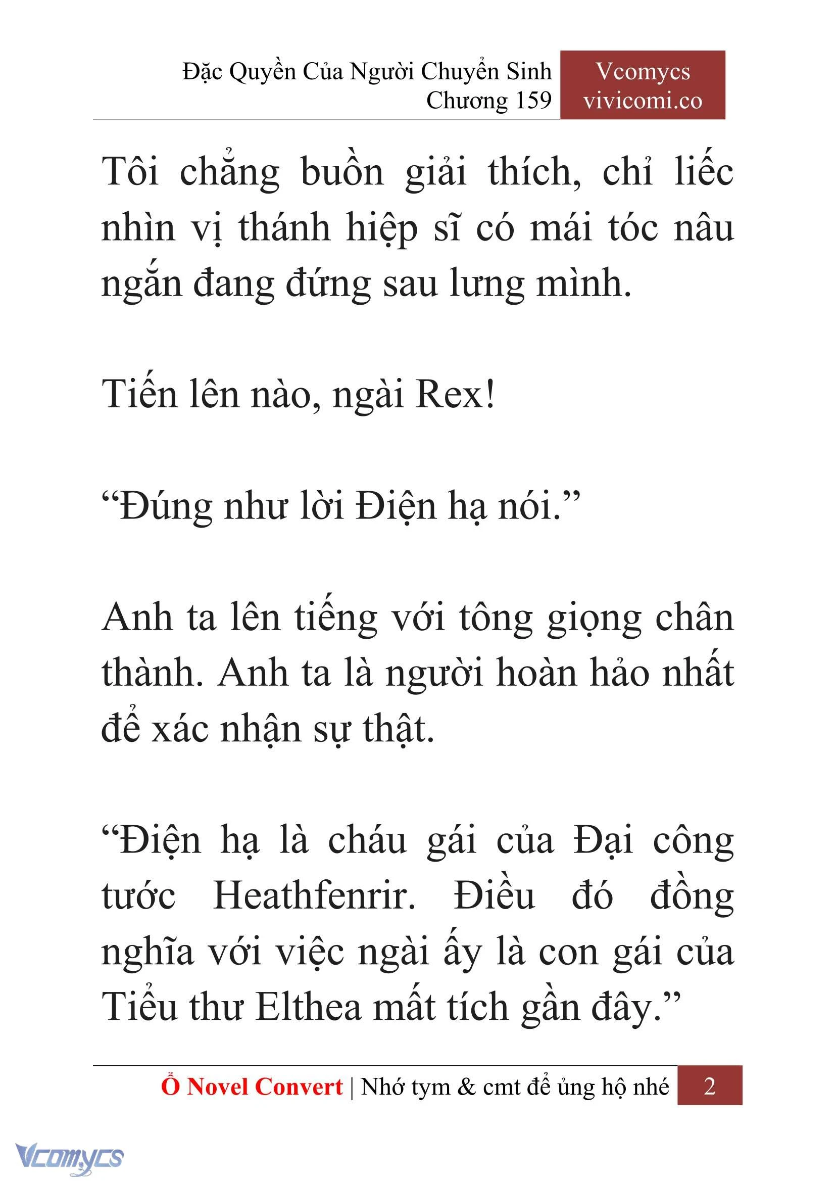 [Novel] Đặc Quyền Của Người Chuyển Sinh Chapter  159 - 4