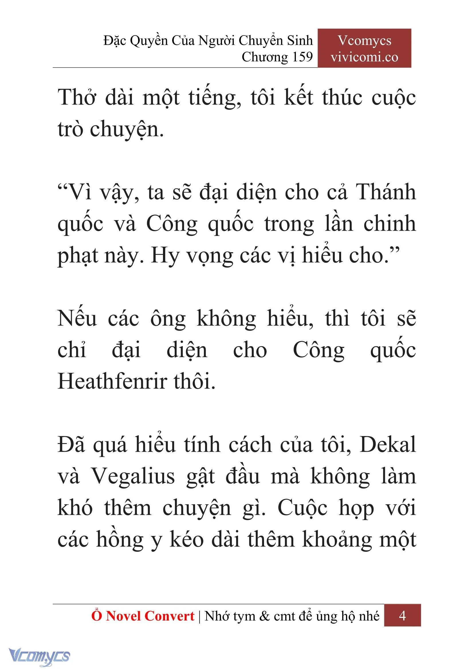[Novel] Đặc Quyền Của Người Chuyển Sinh Chapter  159 - 6