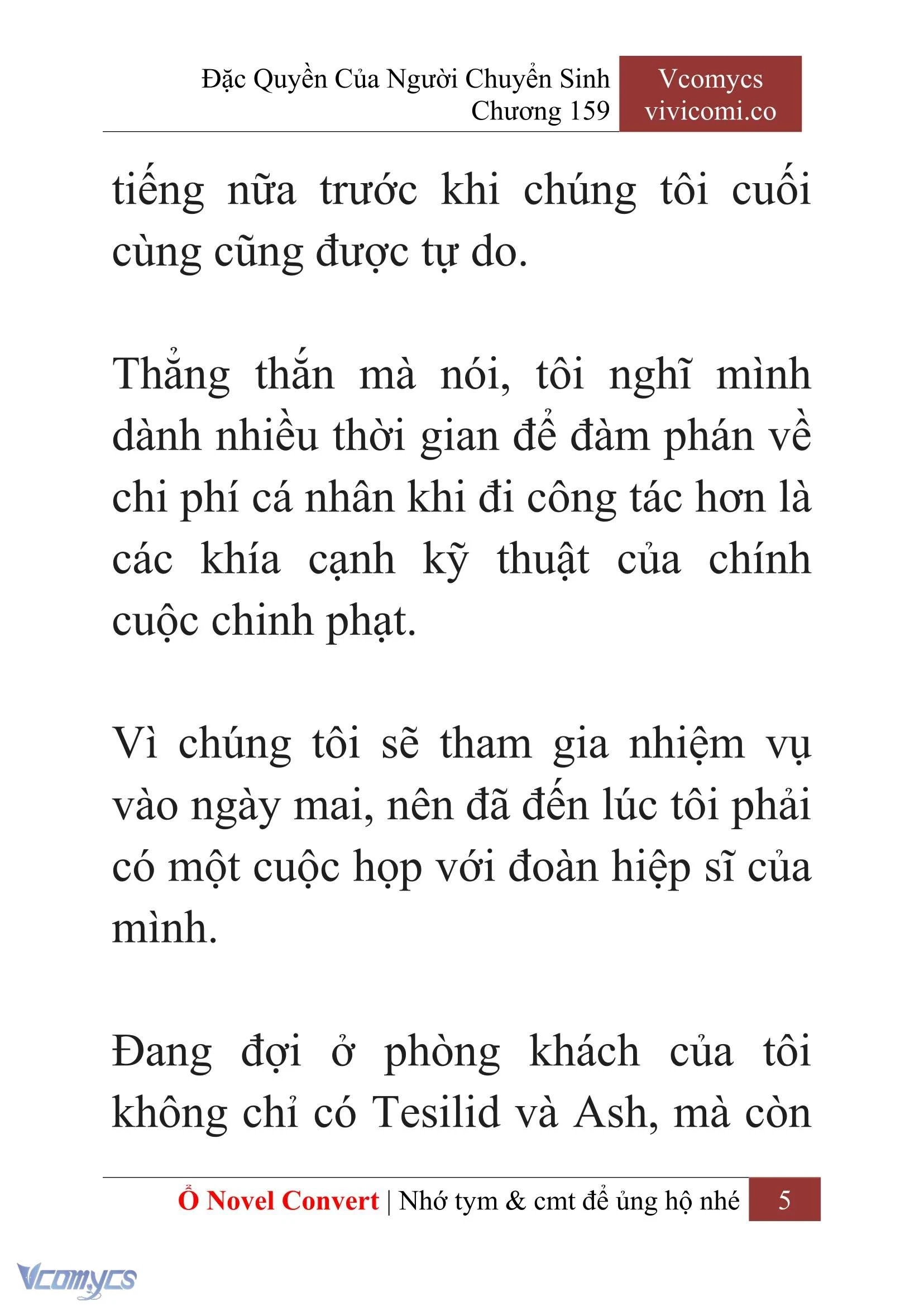 [Novel] Đặc Quyền Của Người Chuyển Sinh Chapter  159 - 7