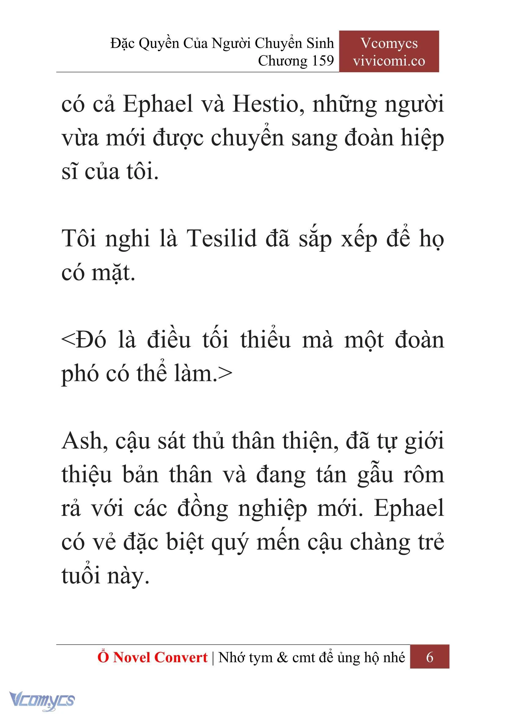 [Novel] Đặc Quyền Của Người Chuyển Sinh Chapter  159 - 8