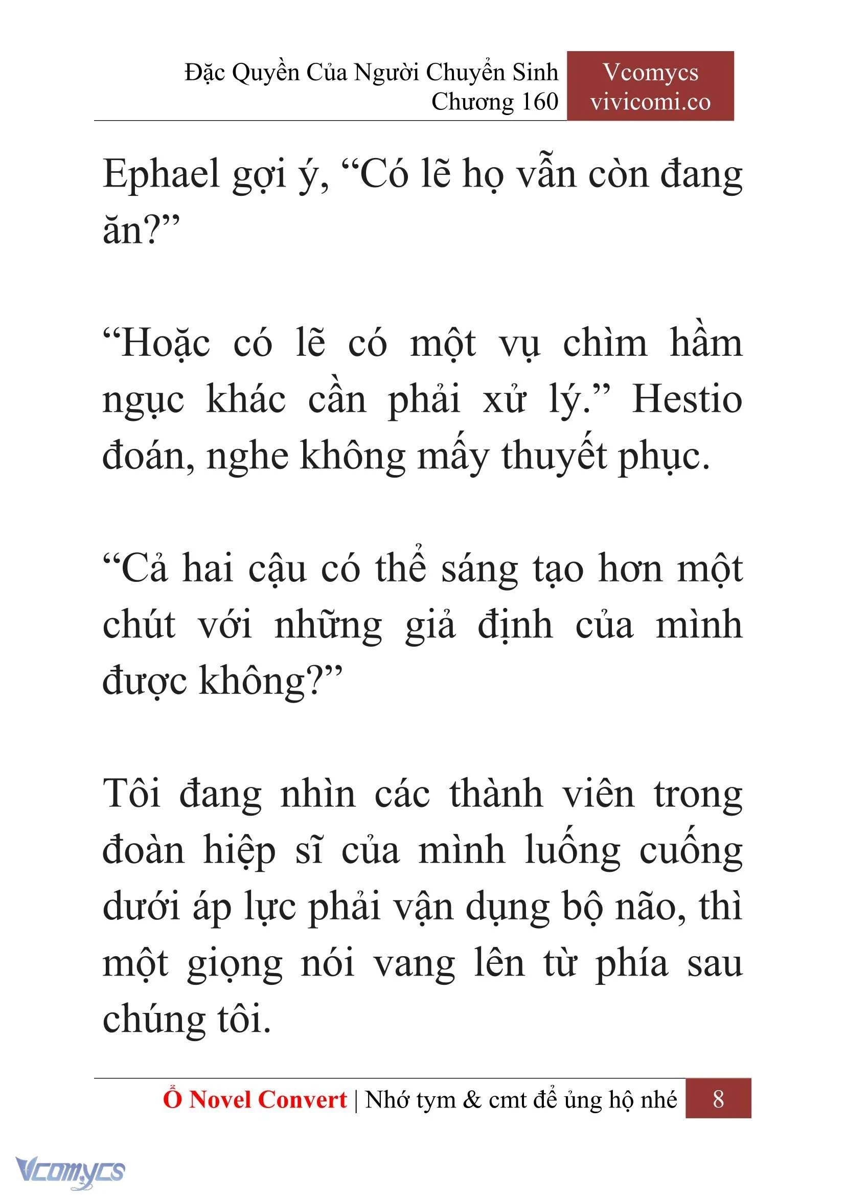 [Novel] Đặc Quyền Của Người Chuyển Sinh Chapter  160 - 10