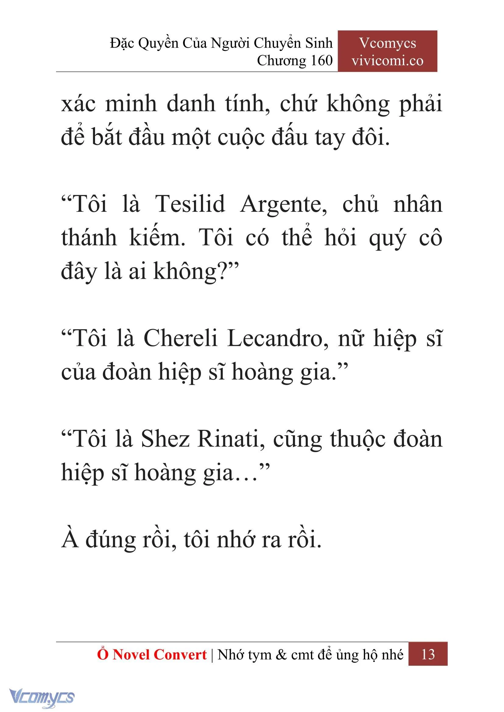 [Novel] Đặc Quyền Của Người Chuyển Sinh Chapter  160 - 15