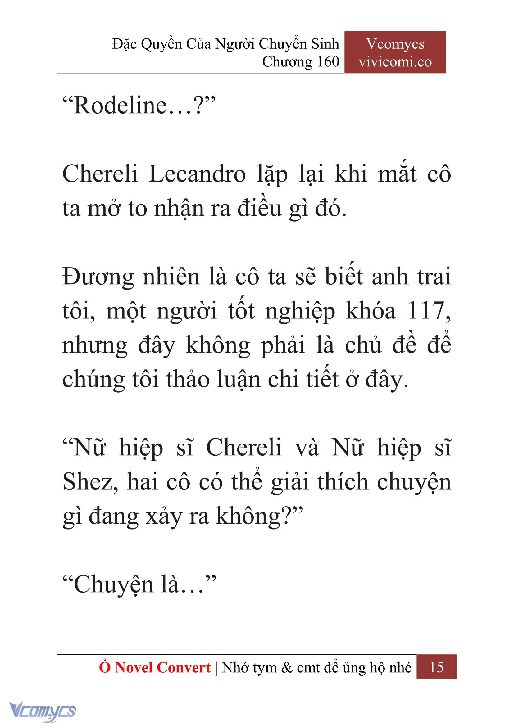 [Novel] Đặc Quyền Của Người Chuyển Sinh Chapter  160 - 17
