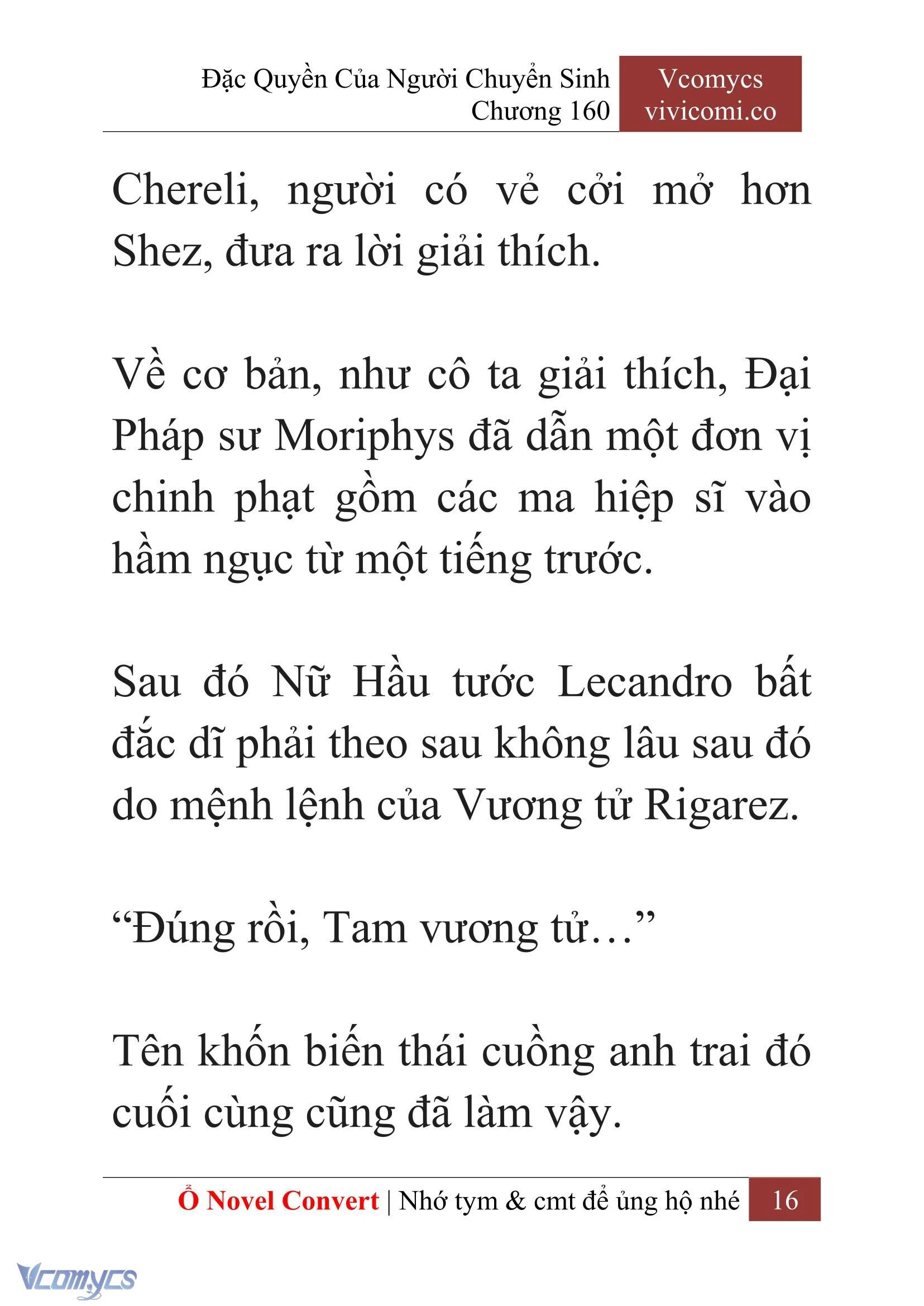[Novel] Đặc Quyền Của Người Chuyển Sinh Chapter  160 - 18