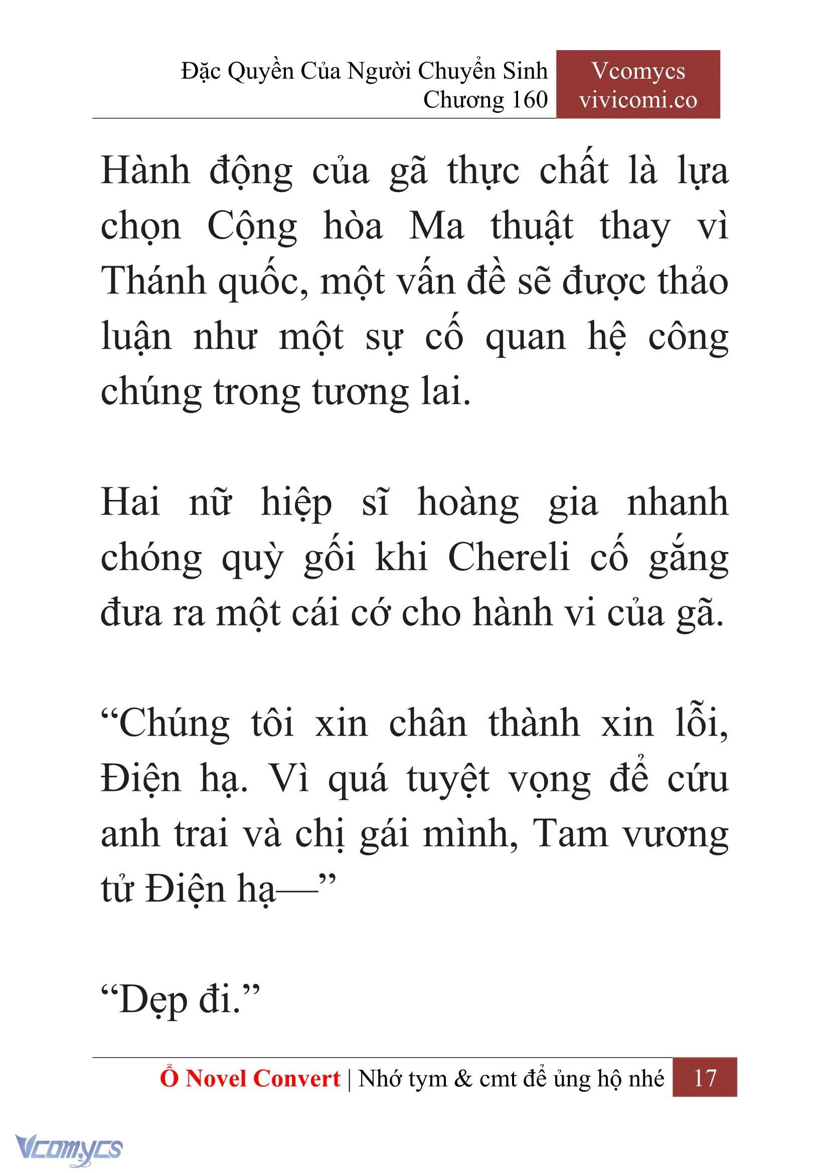 [Novel] Đặc Quyền Của Người Chuyển Sinh Chapter  160 - 19