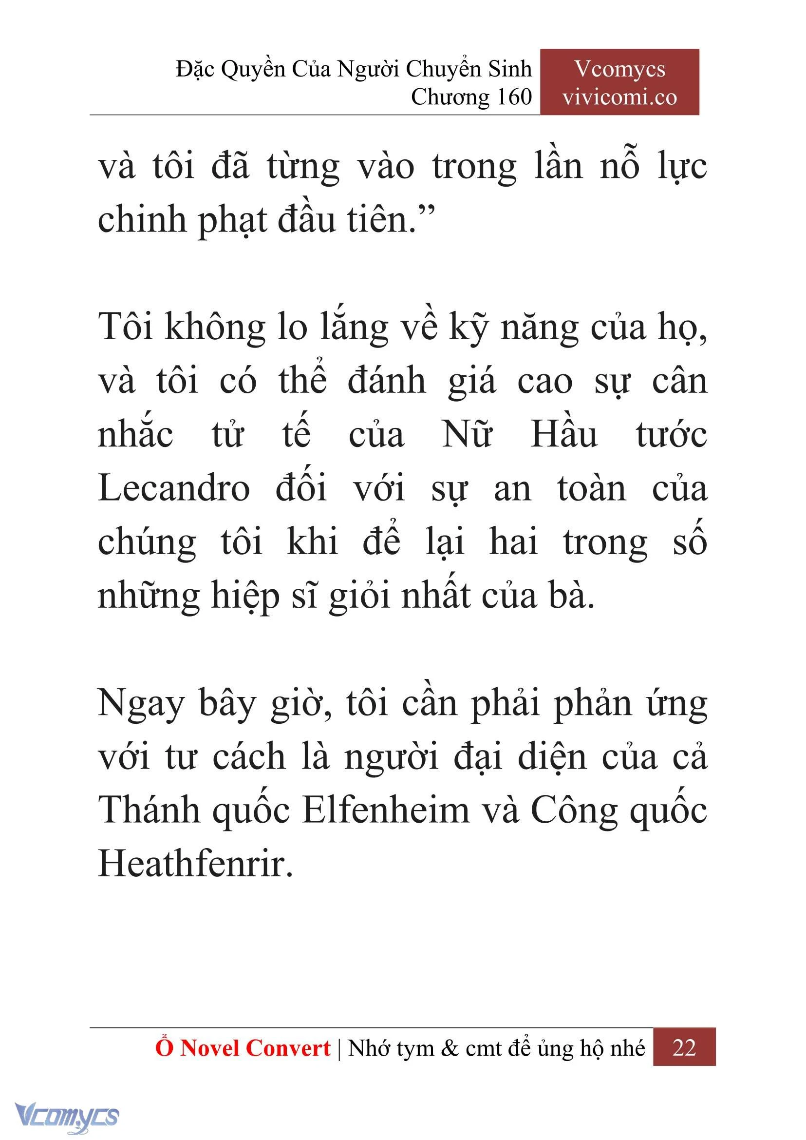 [Novel] Đặc Quyền Của Người Chuyển Sinh Chapter  160 - 24