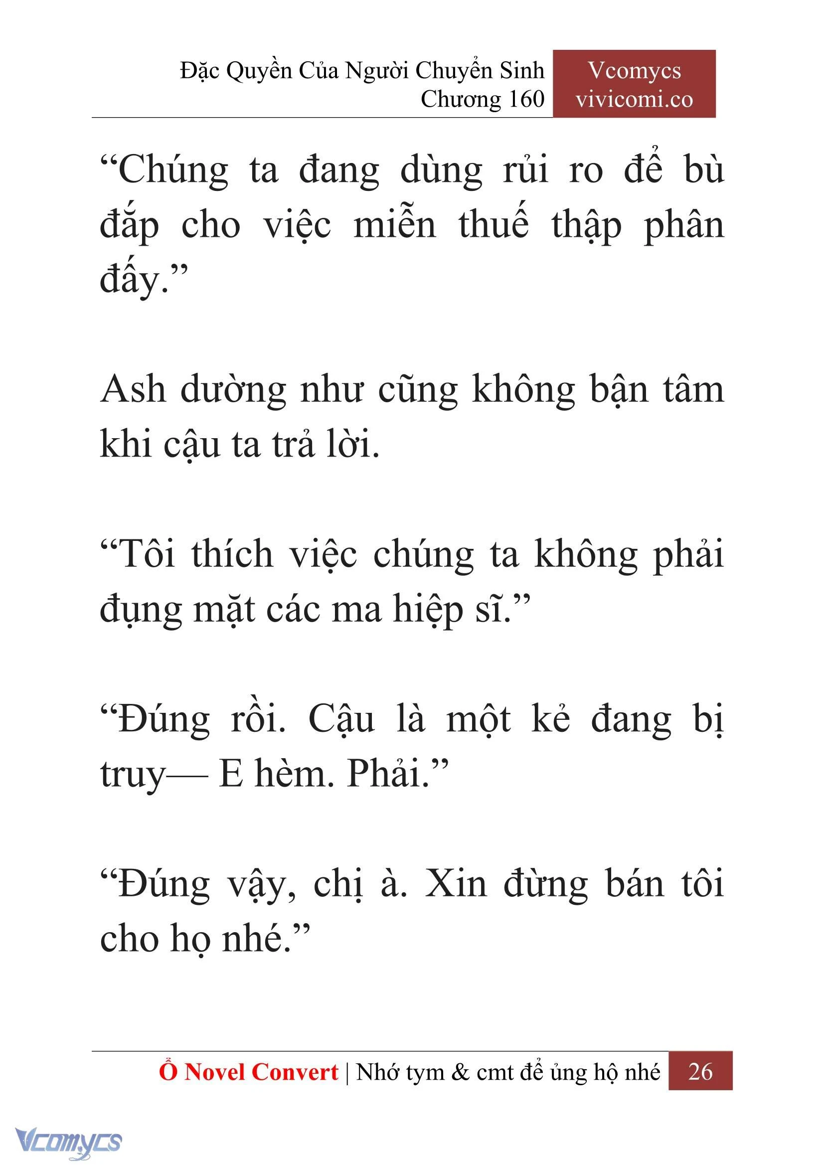 [Novel] Đặc Quyền Của Người Chuyển Sinh Chapter  160 - 28