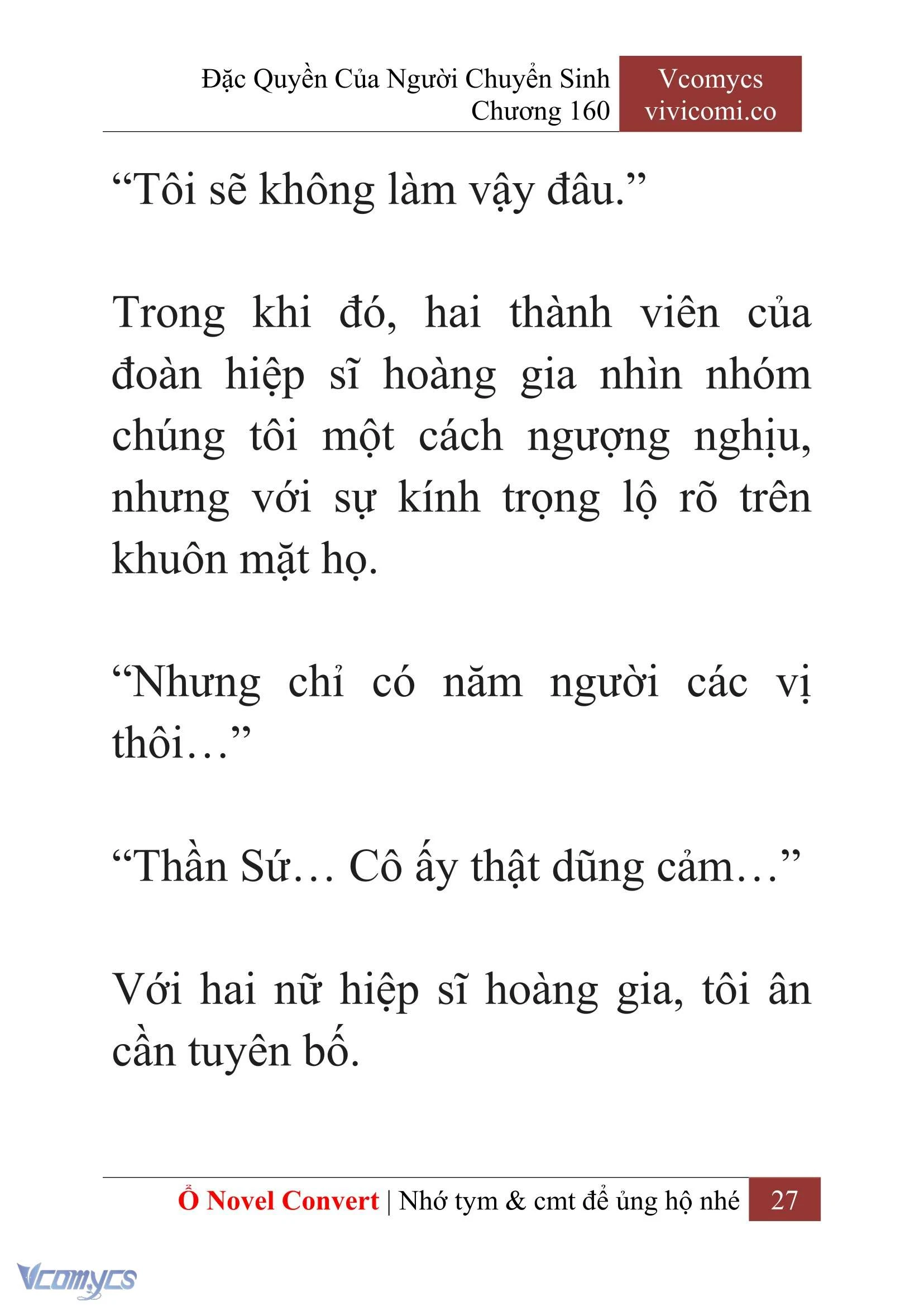 [Novel] Đặc Quyền Của Người Chuyển Sinh Chapter  160 - 29