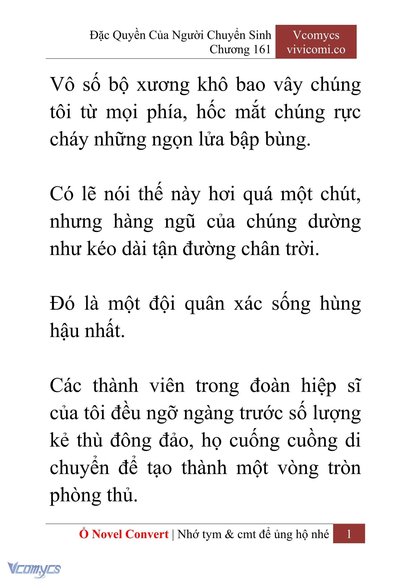 [Novel] Đặc Quyền Của Người Chuyển Sinh Chapter  161 - 3