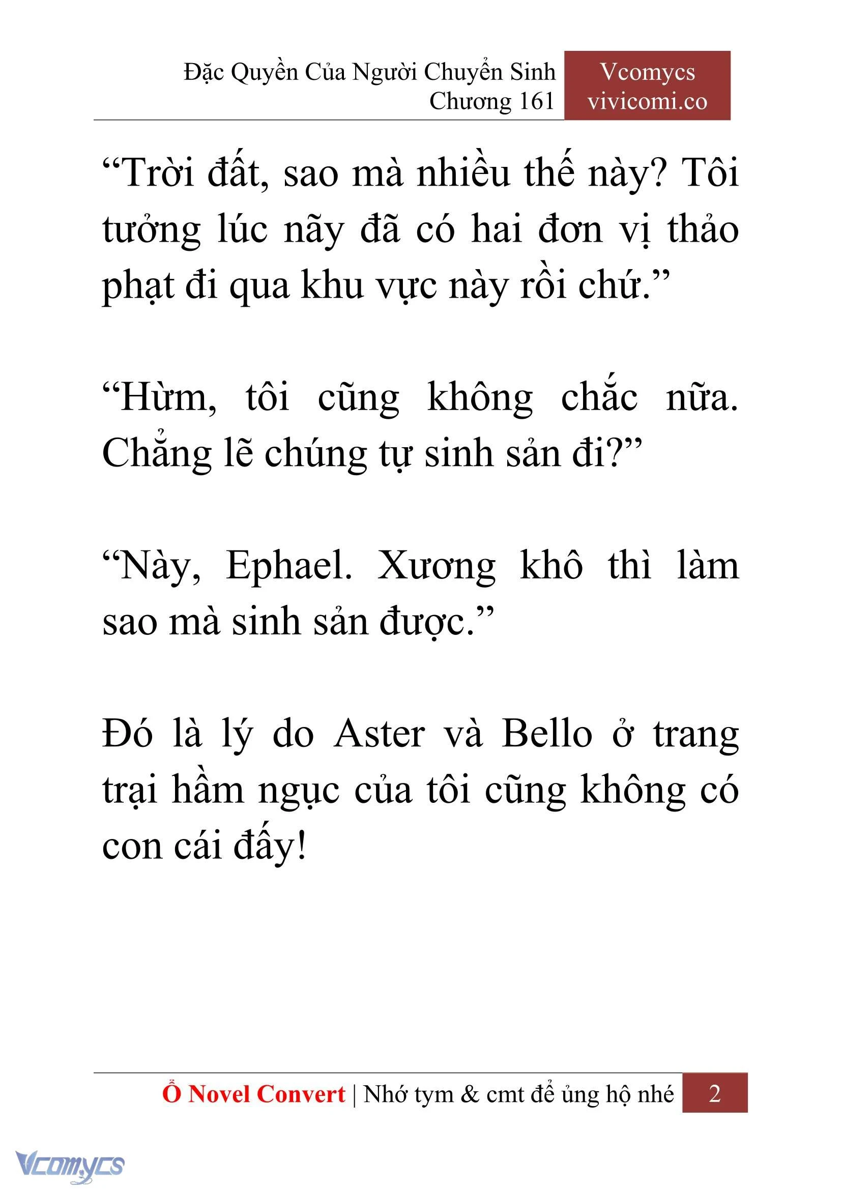 [Novel] Đặc Quyền Của Người Chuyển Sinh Chapter  161 - 4