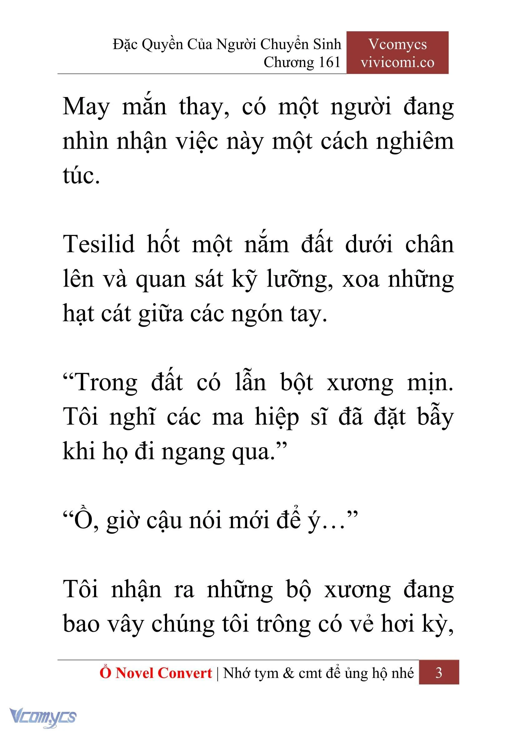 [Novel] Đặc Quyền Của Người Chuyển Sinh Chapter  161 - 5