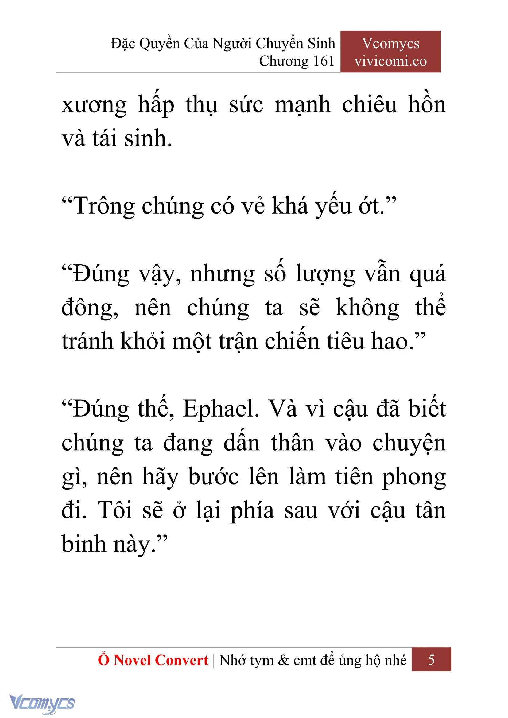 [Novel] Đặc Quyền Của Người Chuyển Sinh Chapter  161 - 7
