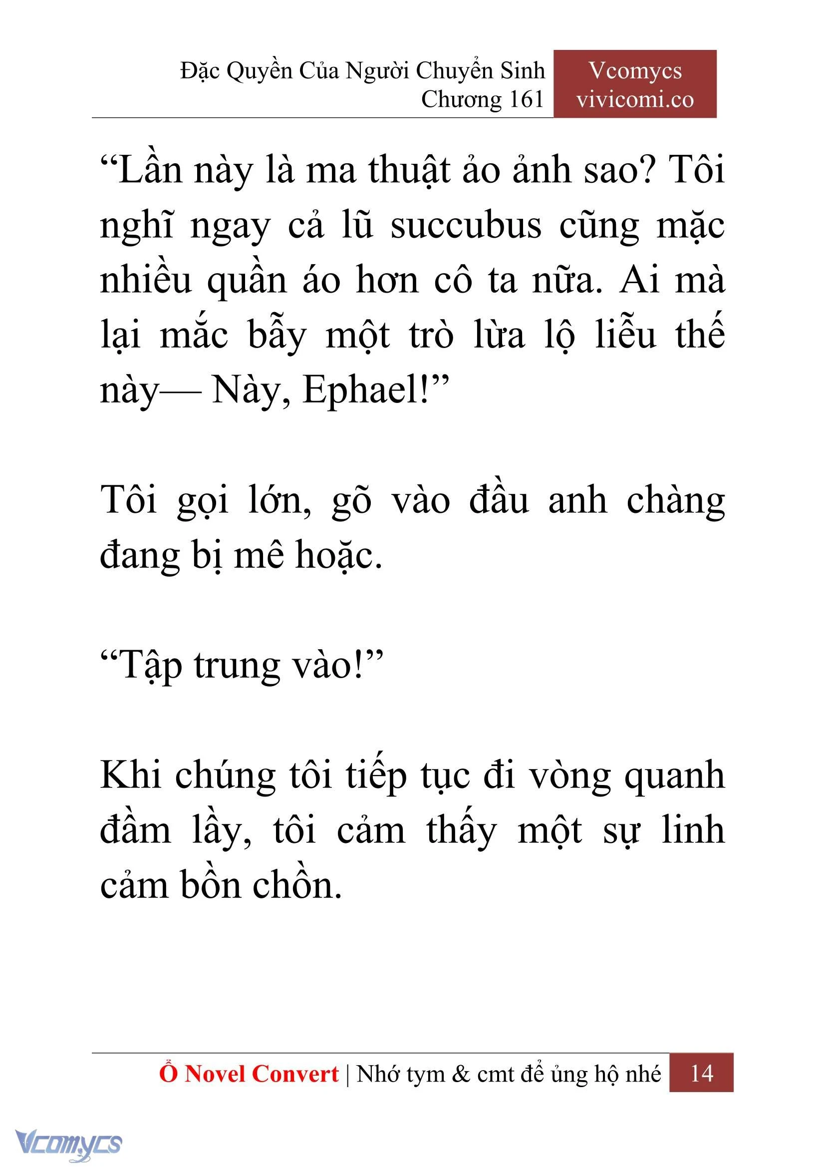 [Novel] Đặc Quyền Của Người Chuyển Sinh Chapter  161 - 16