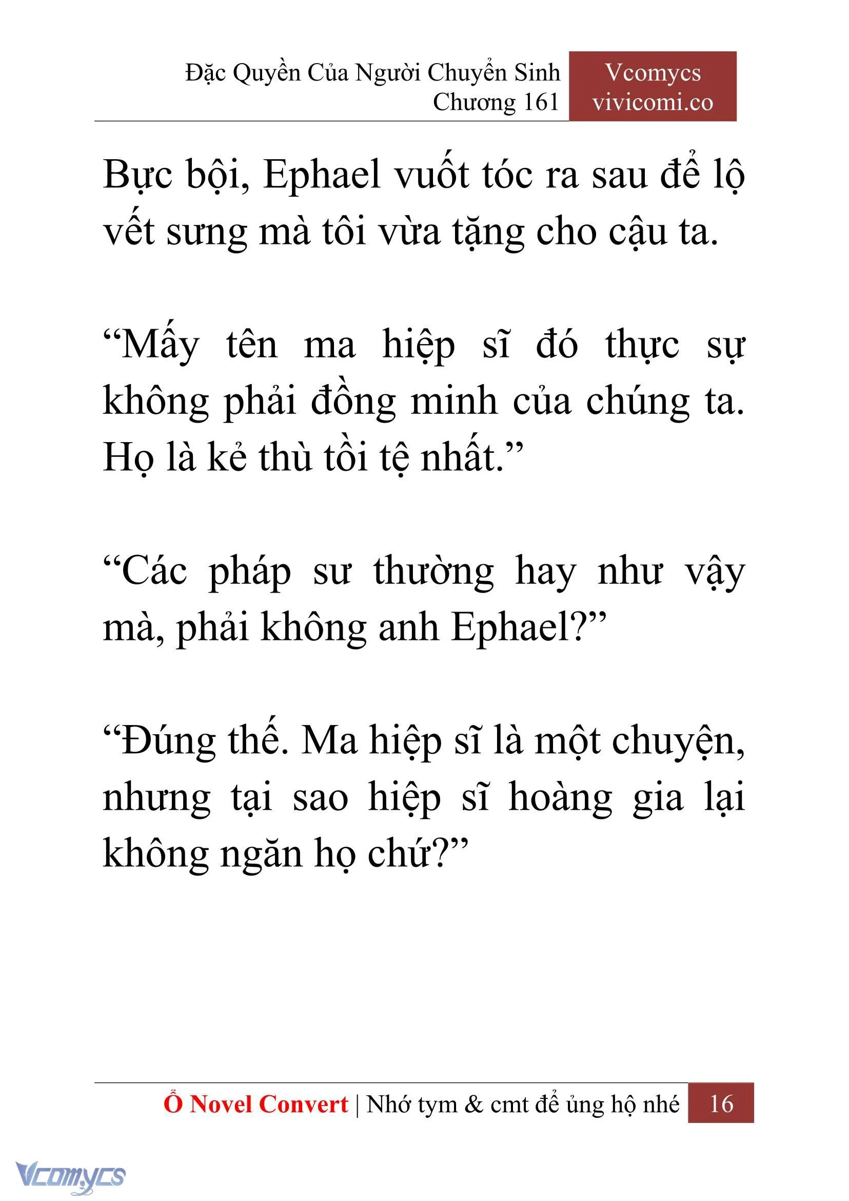 [Novel] Đặc Quyền Của Người Chuyển Sinh Chapter  161 - 18