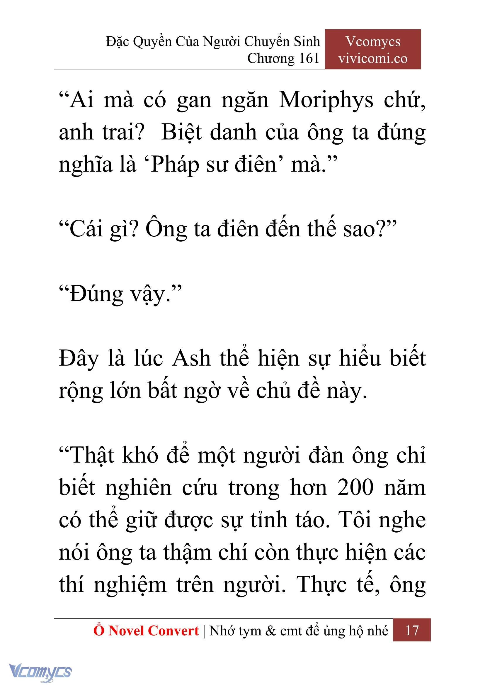 [Novel] Đặc Quyền Của Người Chuyển Sinh Chapter  161 - 19