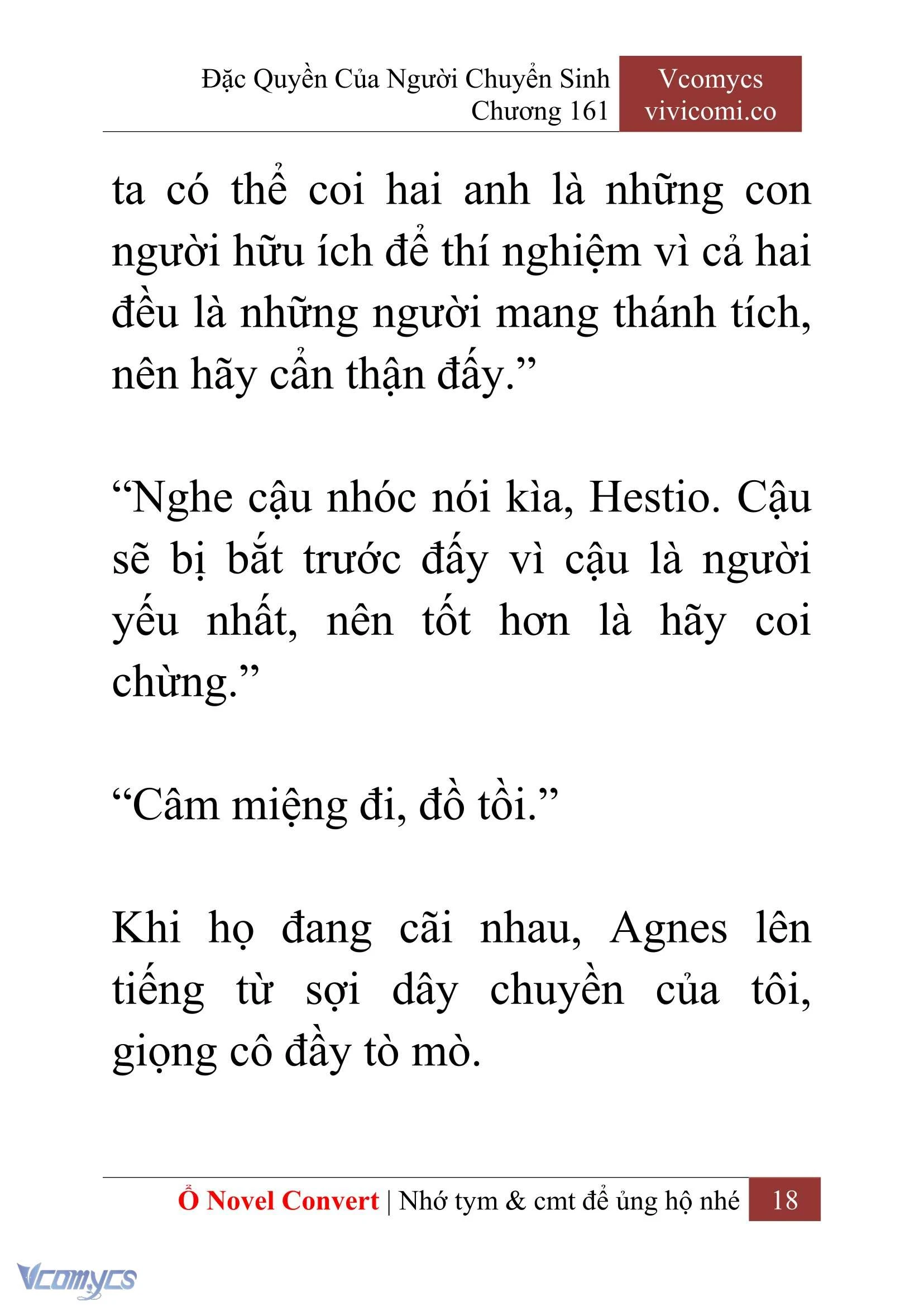 [Novel] Đặc Quyền Của Người Chuyển Sinh Chapter  161 - 20