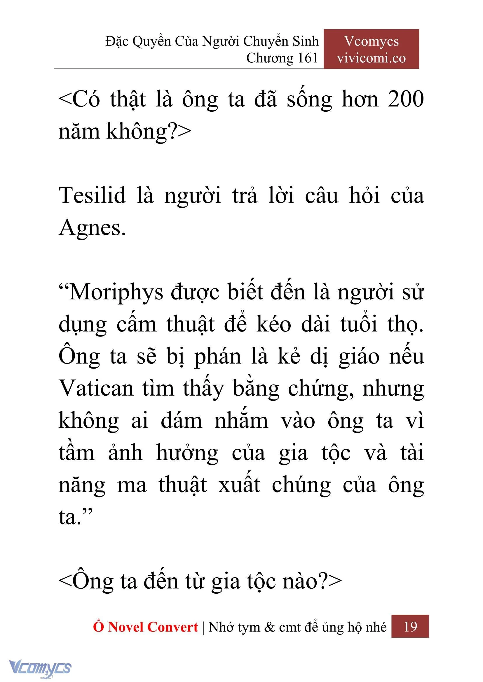 [Novel] Đặc Quyền Của Người Chuyển Sinh Chapter  161 - 21