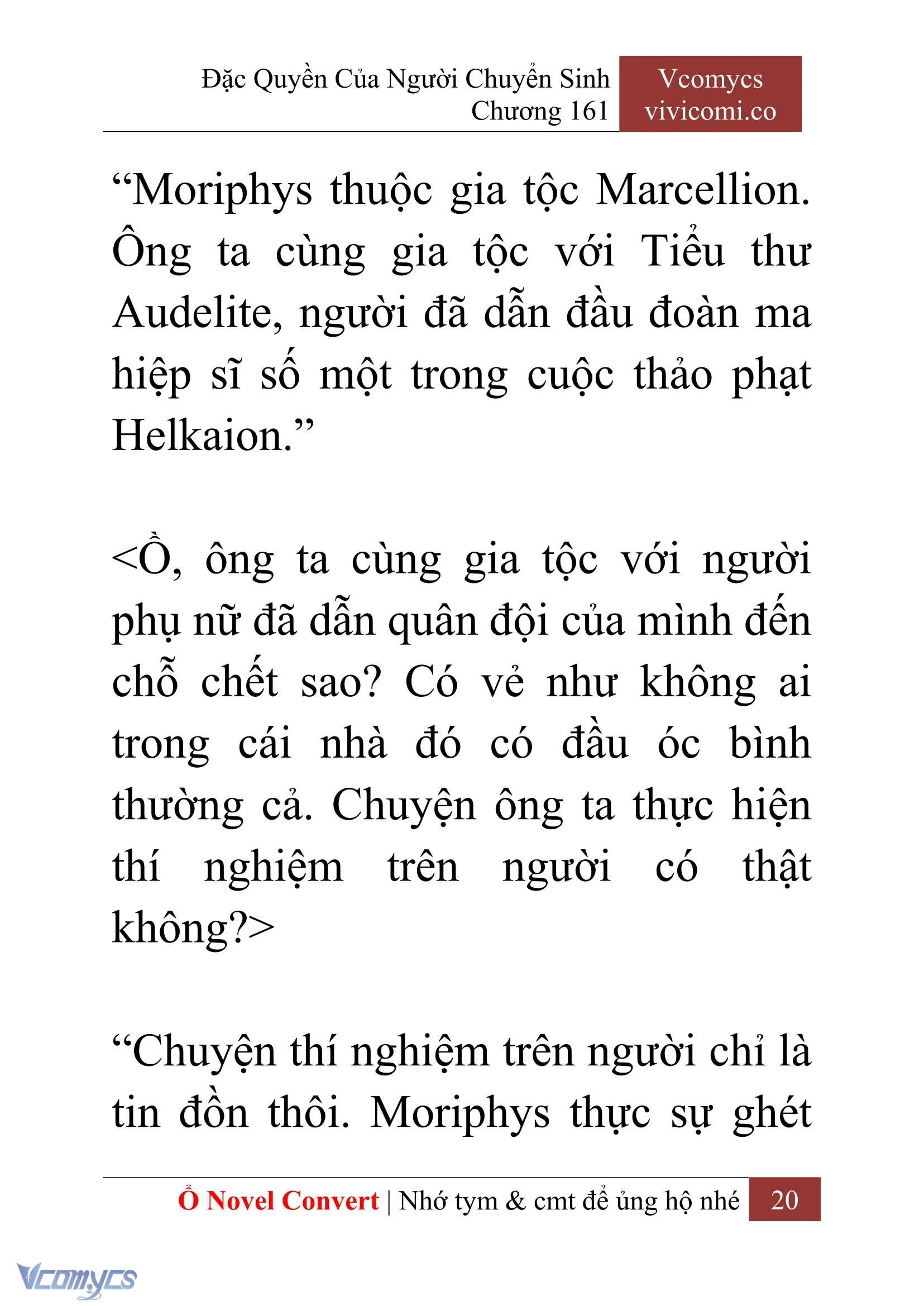 [Novel] Đặc Quyền Của Người Chuyển Sinh Chapter  161 - 22