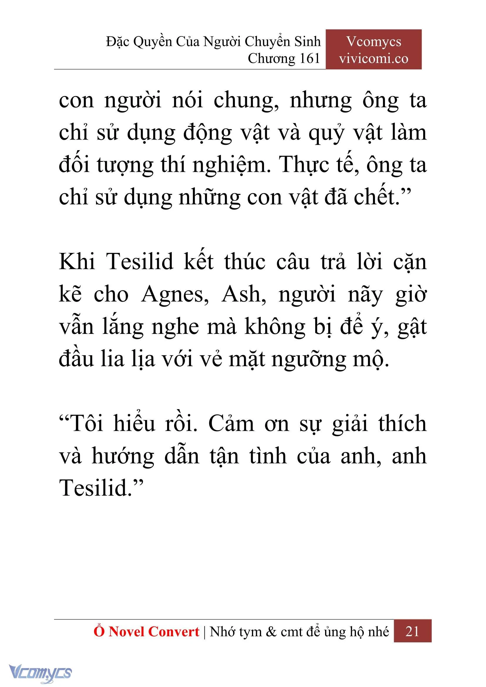 [Novel] Đặc Quyền Của Người Chuyển Sinh Chapter  161 - 23