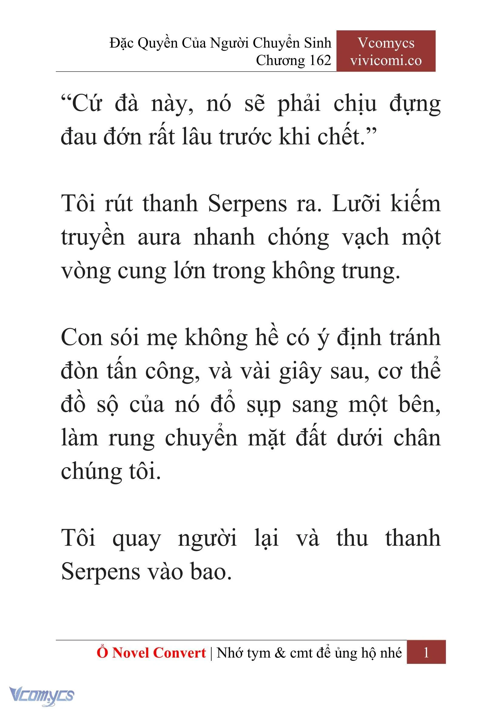 [Novel] Đặc Quyền Của Người Chuyển Sinh Chapter  162 - 3