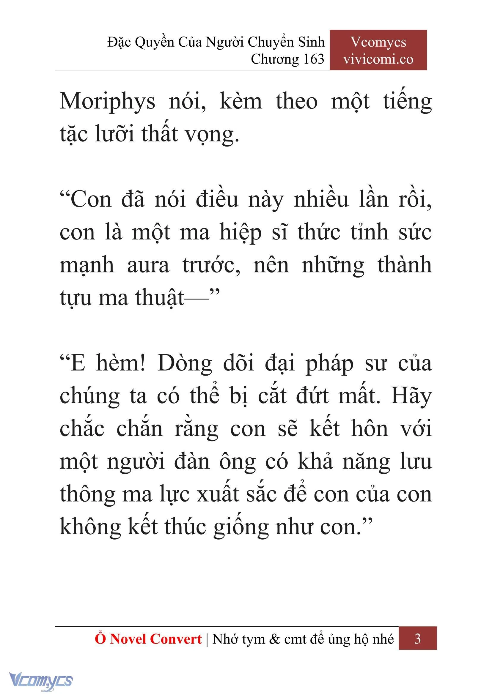 [Novel] Đặc Quyền Của Người Chuyển Sinh Chapter  163 - 5