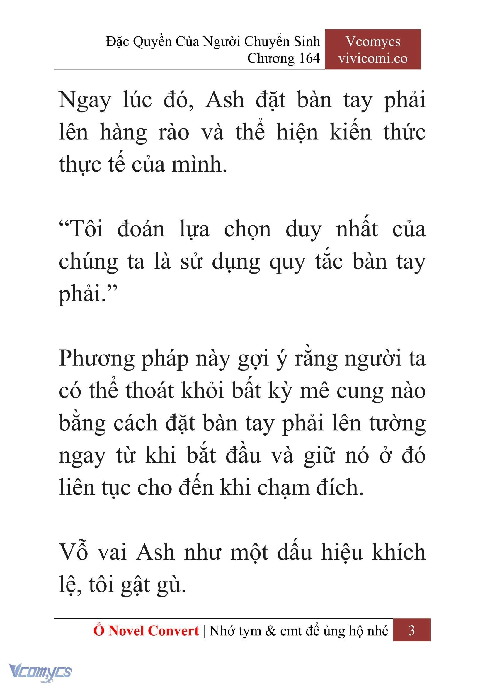 [Novel] Đặc Quyền Của Người Chuyển Sinh Chapter  164 - 5