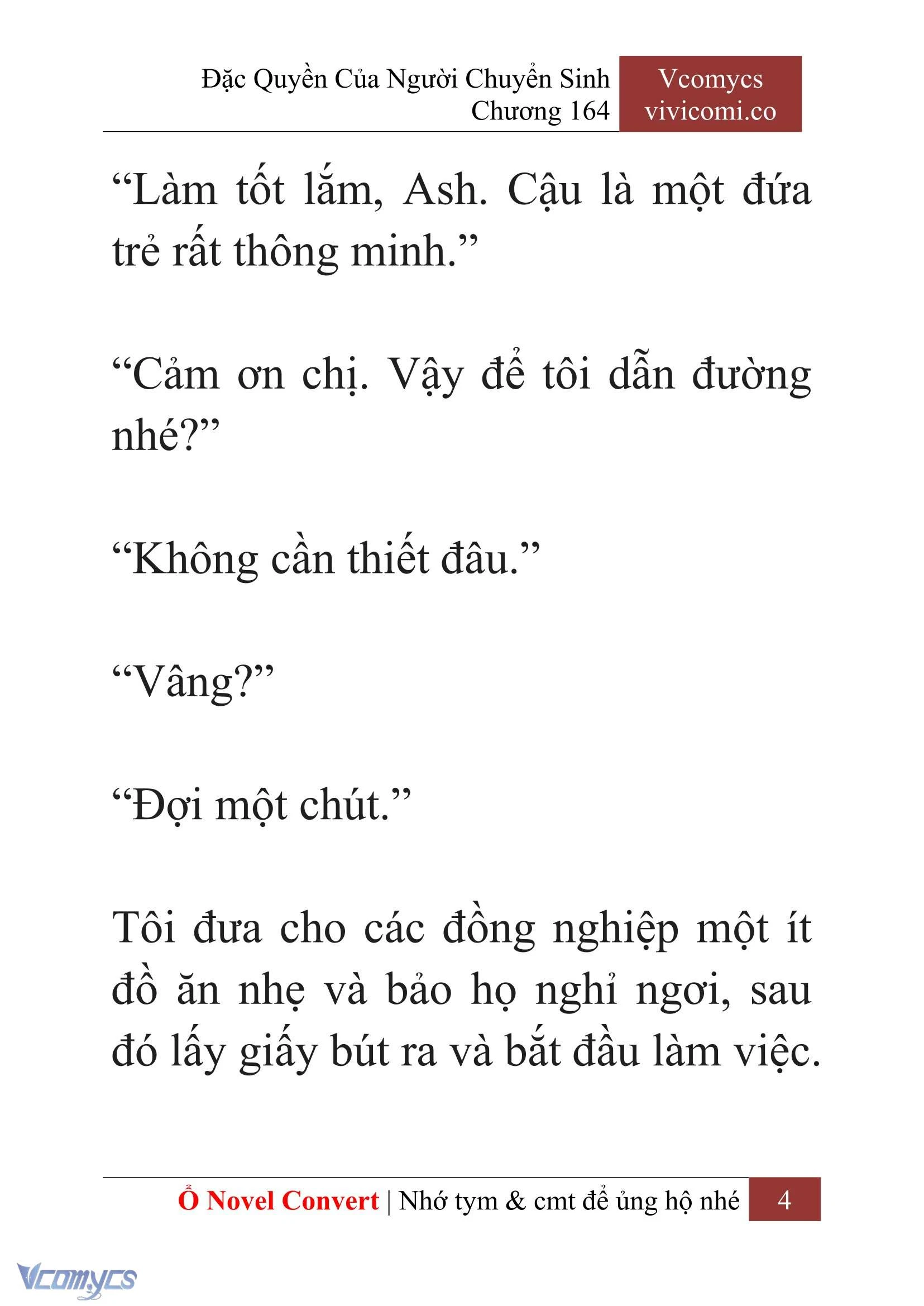 [Novel] Đặc Quyền Của Người Chuyển Sinh Chapter  164 - 6