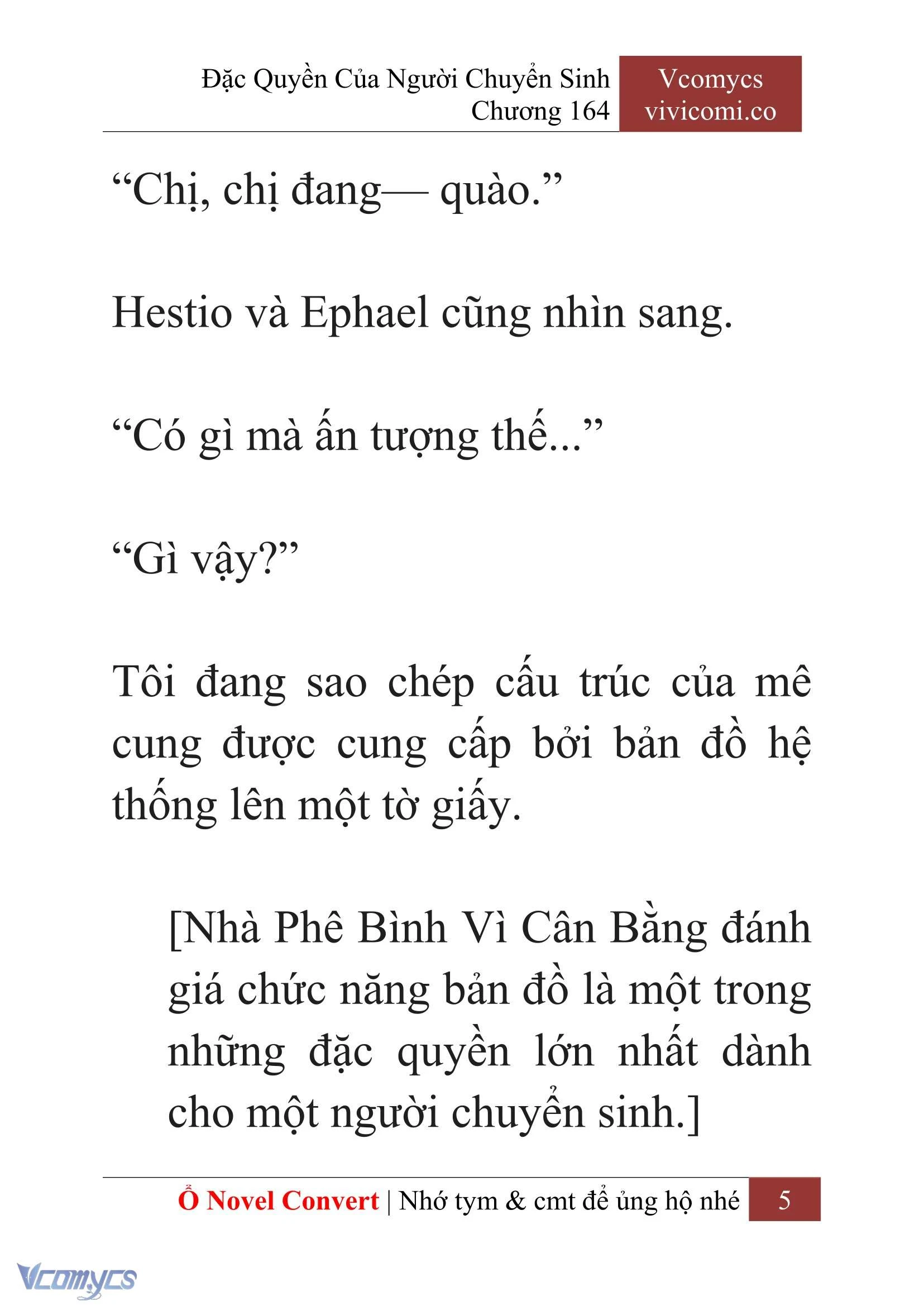 [Novel] Đặc Quyền Của Người Chuyển Sinh Chapter  164 - 7