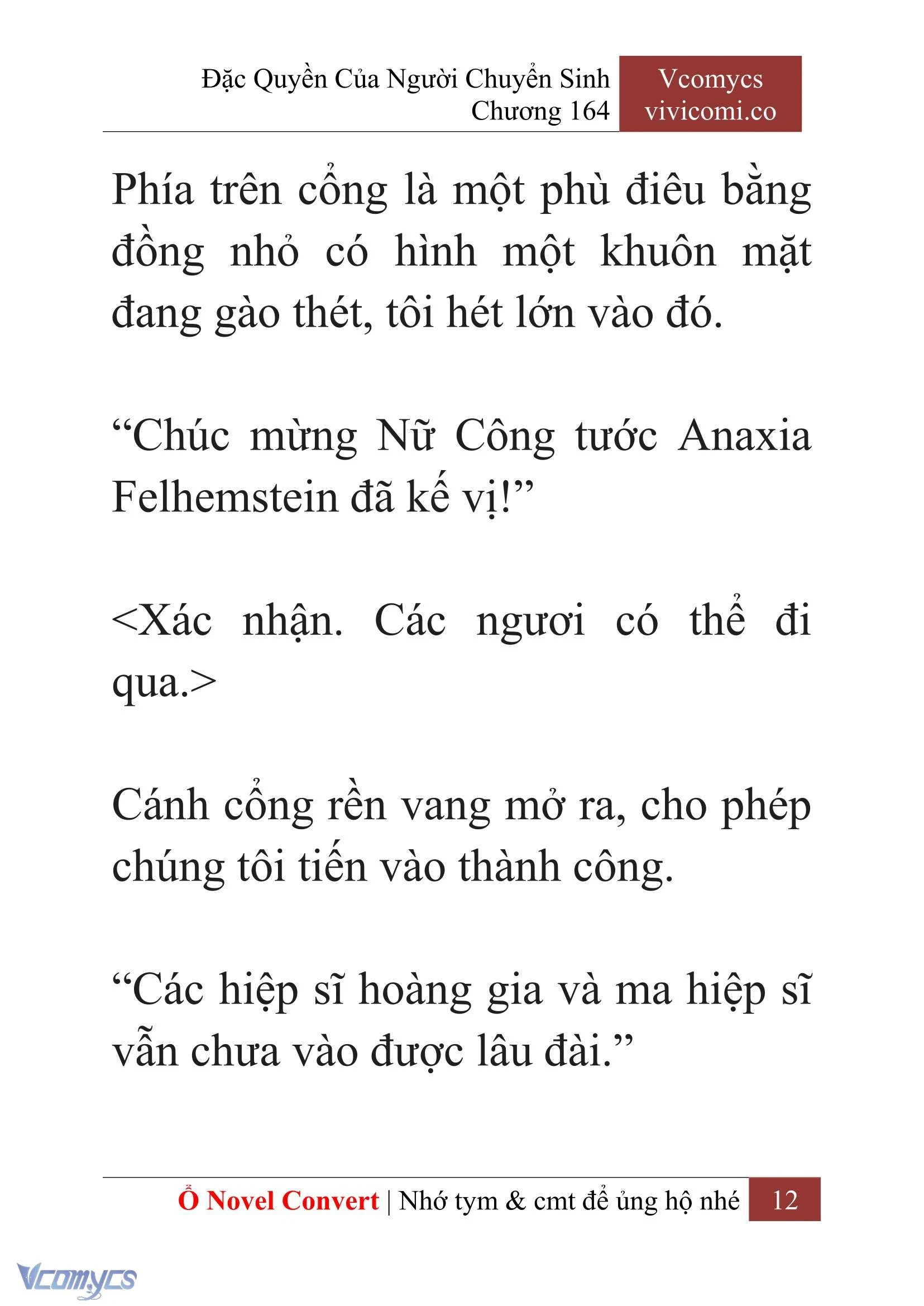 [Novel] Đặc Quyền Của Người Chuyển Sinh Chapter  164 - 14