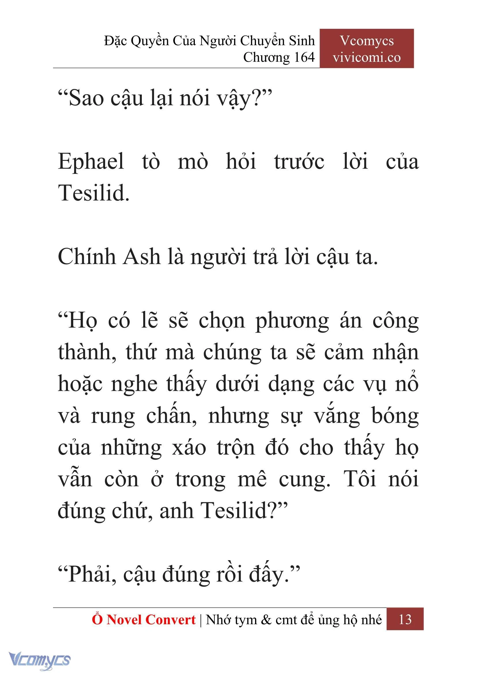 [Novel] Đặc Quyền Của Người Chuyển Sinh Chapter  164 - 15